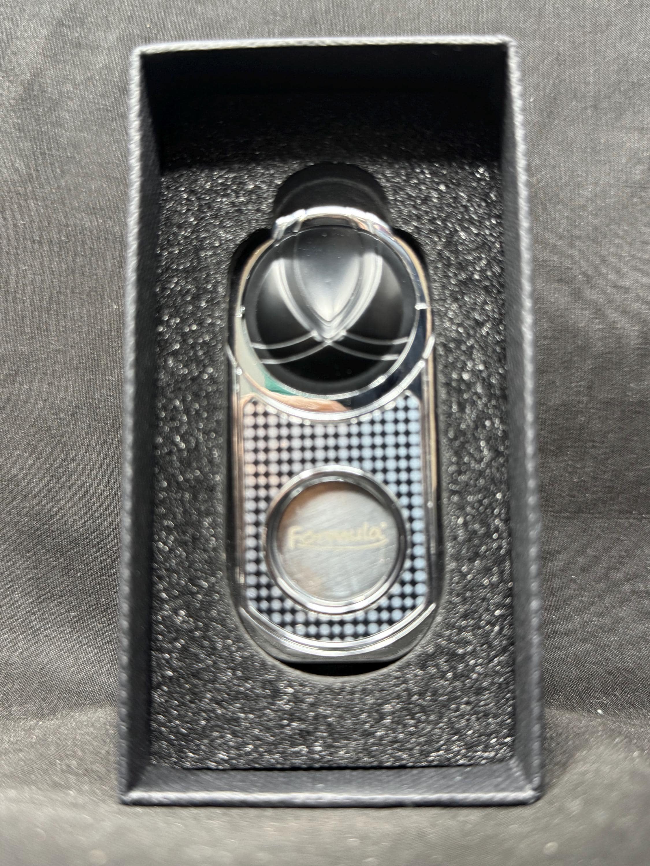 Furmula Magic Patent Chrome Cigar Cutter | DNA Square-Line Collection | SKU-290