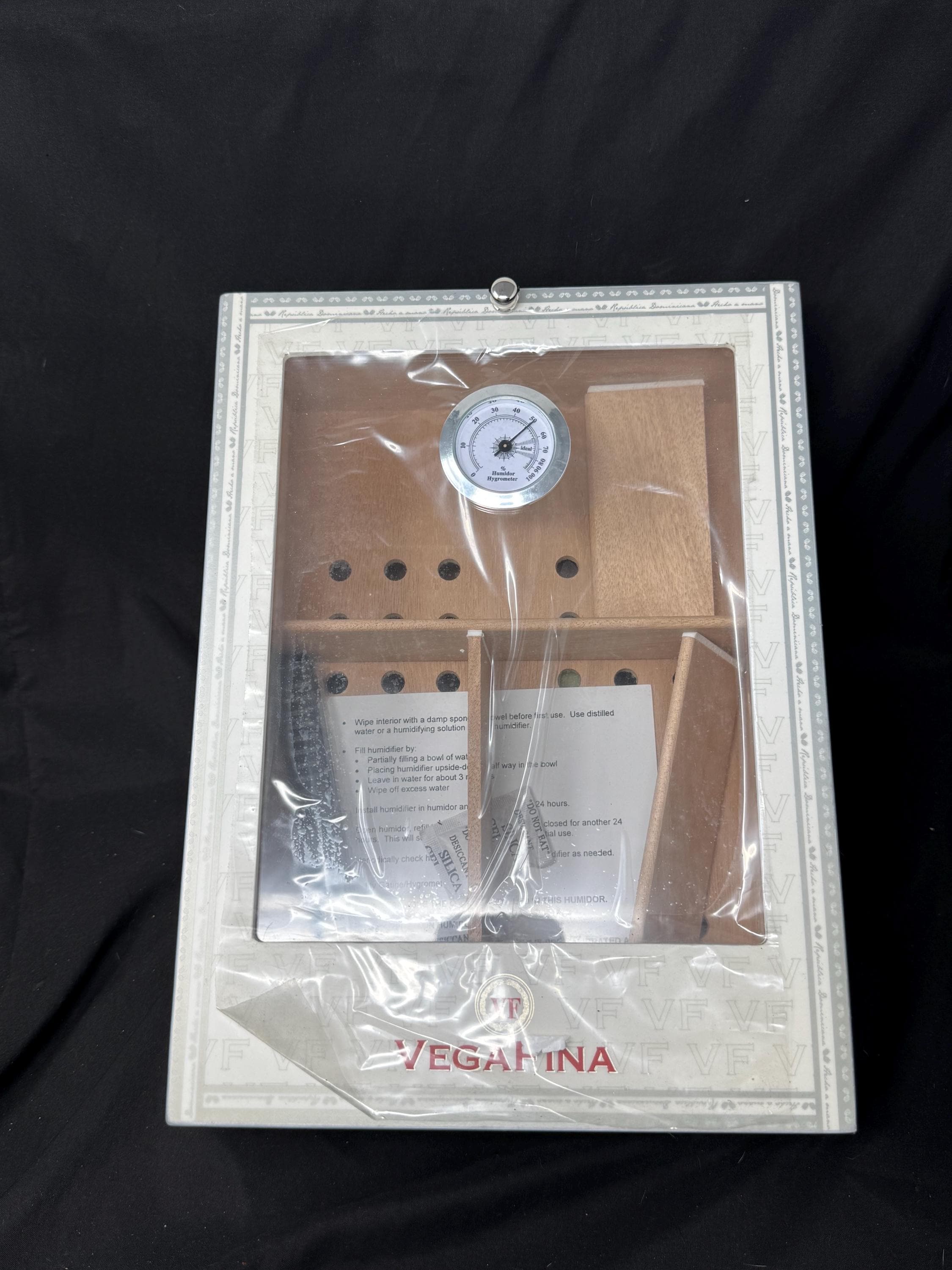 Vegafina VF Branded Desktop Cigar Humidor - Brand New Unused Tabletop Display