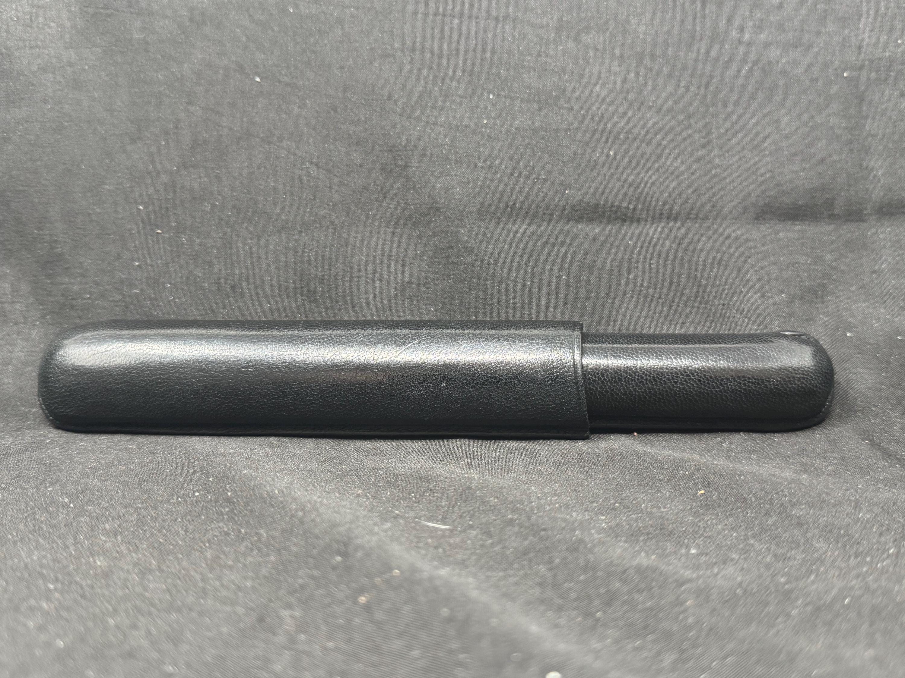 Unmarked Spanish Hard Leather One-Cigar Case, German Spec, Ubrique c.1980s-2000s 3