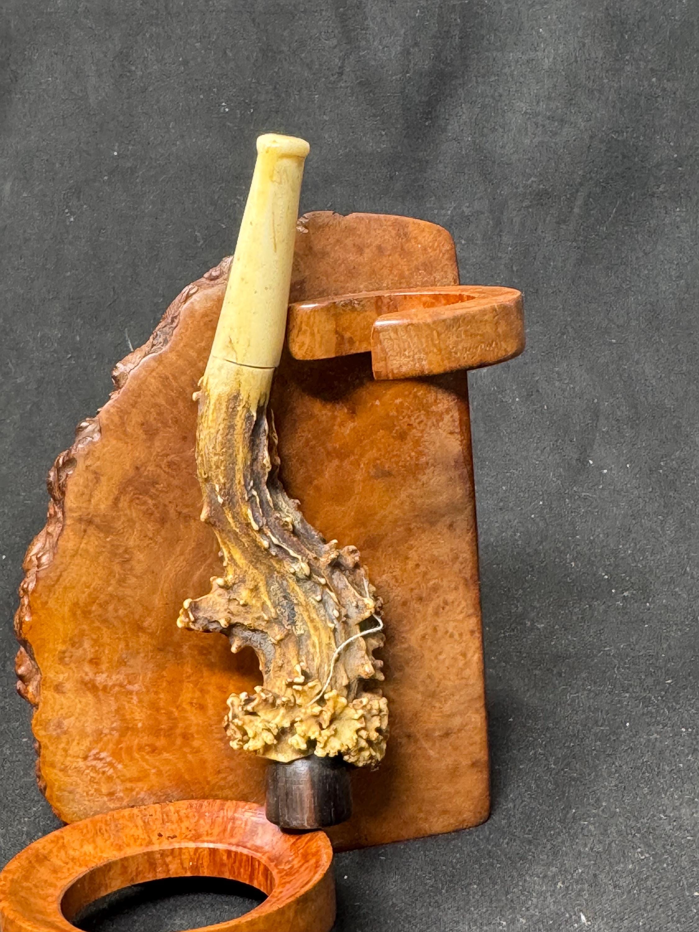 Victorian Antler and Horn Cheroot Holder, circa 1890-1910 - Rare Tobacciana 9
