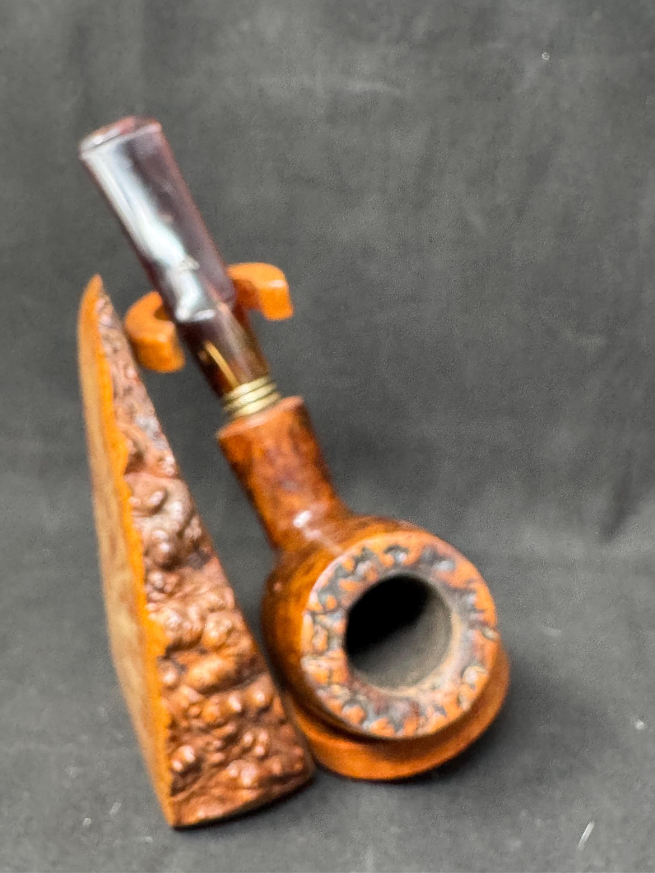Stefano Santambrogio Exclusive Selected Briar Chubby Billiard - Italian Artisanal Estate Pipe, SKU-355 2