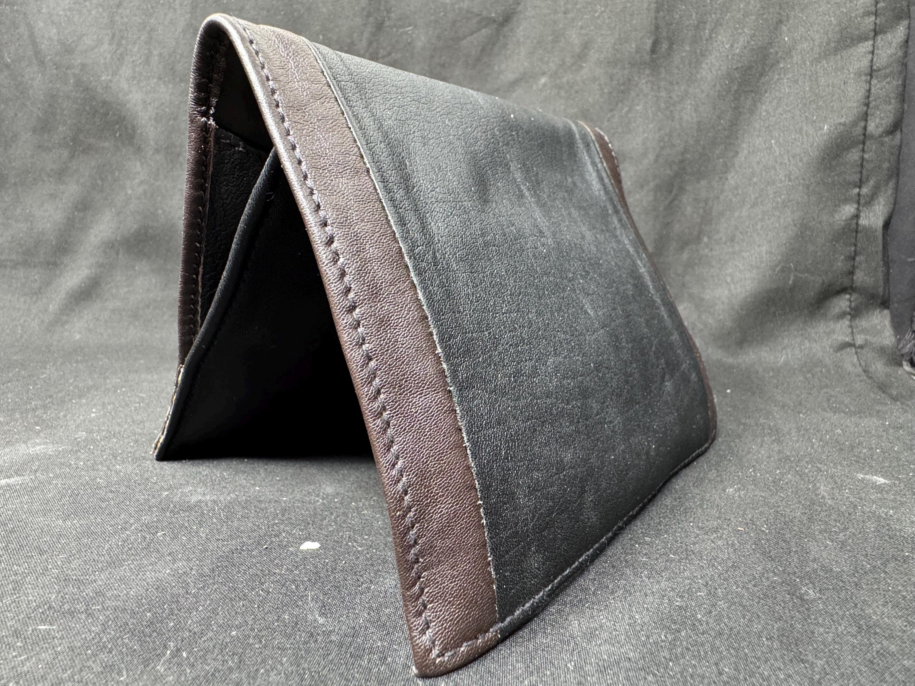 Mid-Century Genuine Leather Tobacco Caddy | Single-Pocket Stationary Cellar | 2oz+ Capacity 5