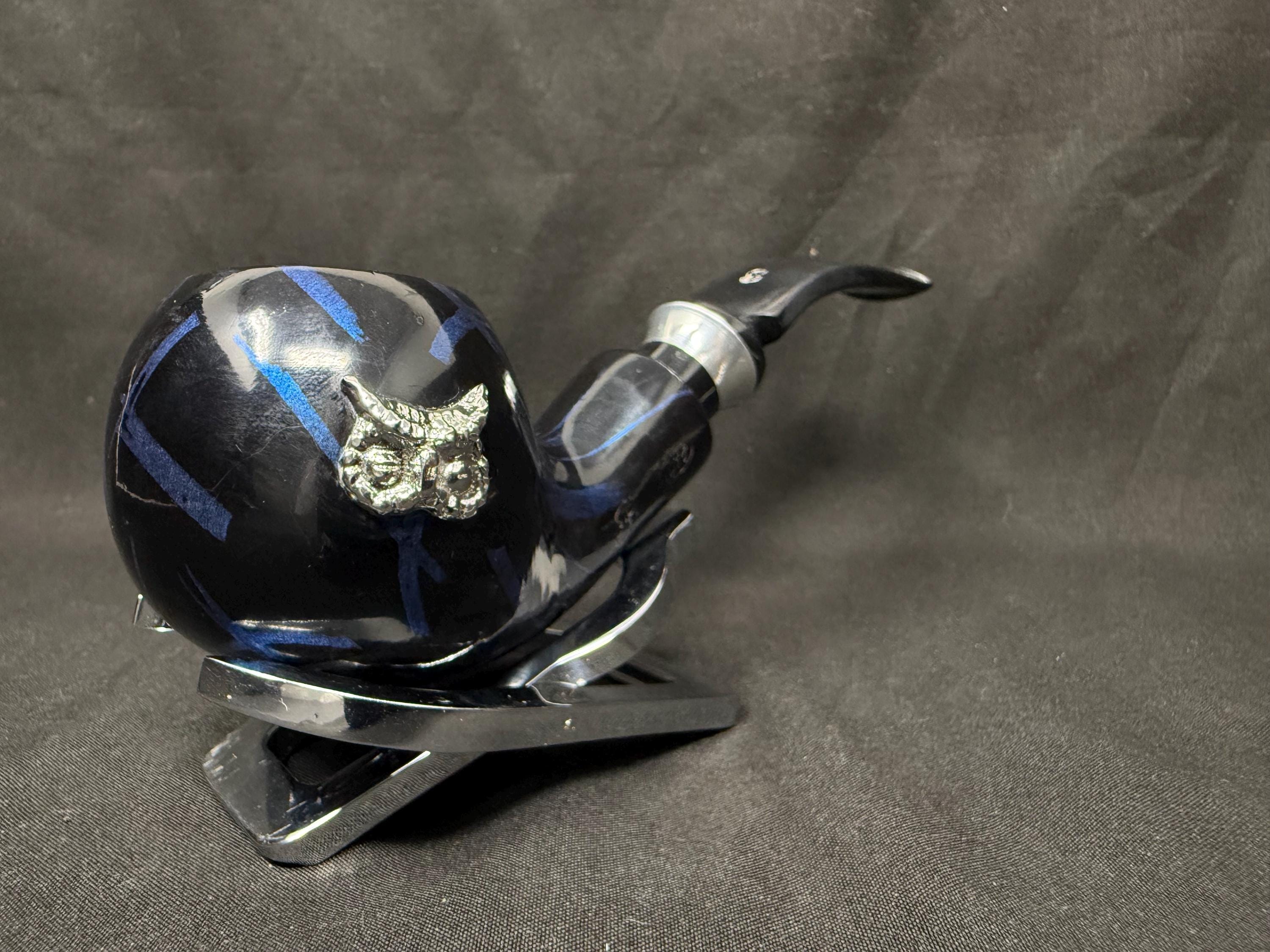 Nomenclature Passatore Owl Danish Modernist Sculpture Pipe 9mm Filter Excellent 9