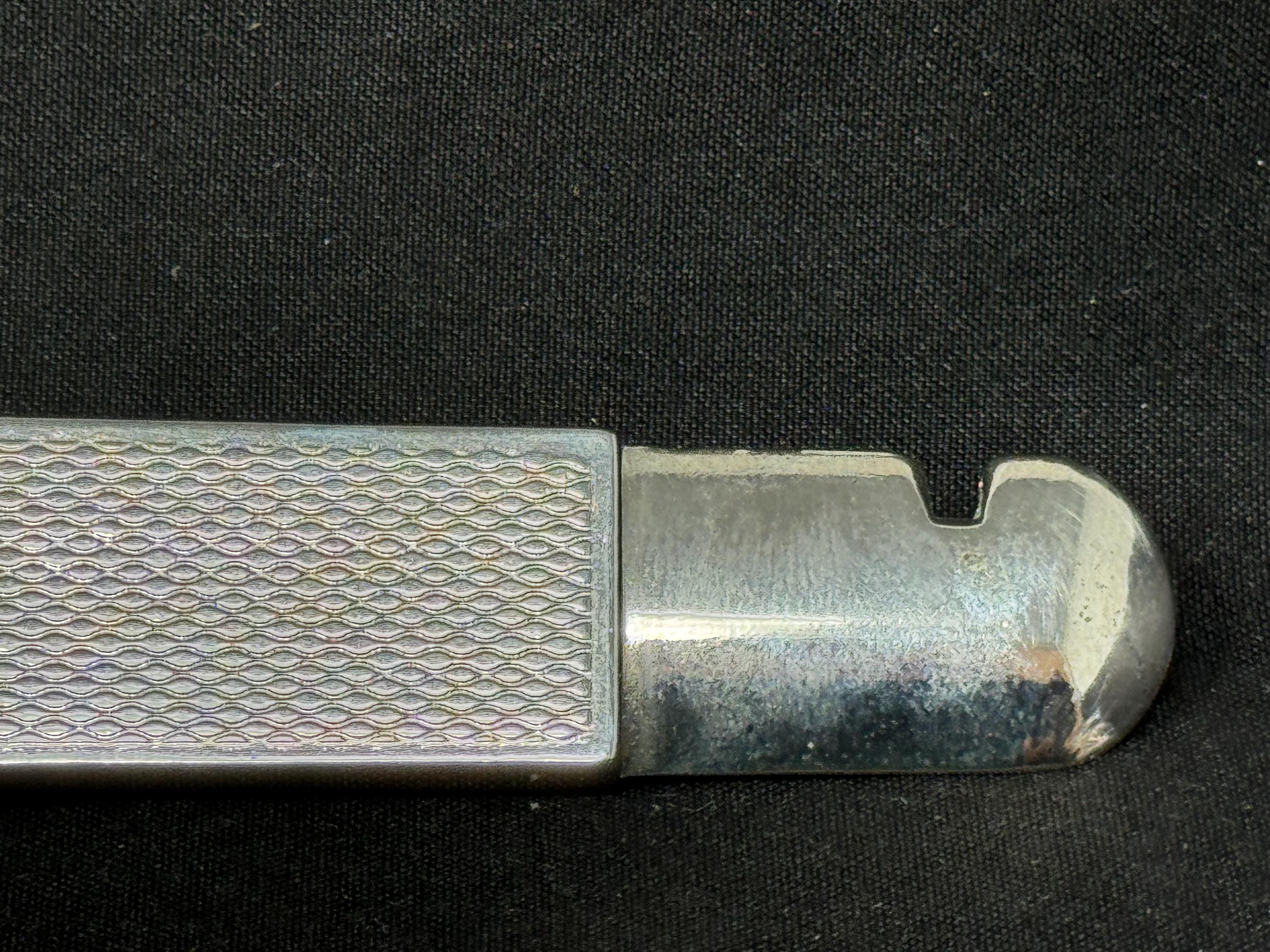 CTS Wolfertz Solingen V-Cut Cigar Cutter, Gold-Tone, Mid-Late 20th C. 6