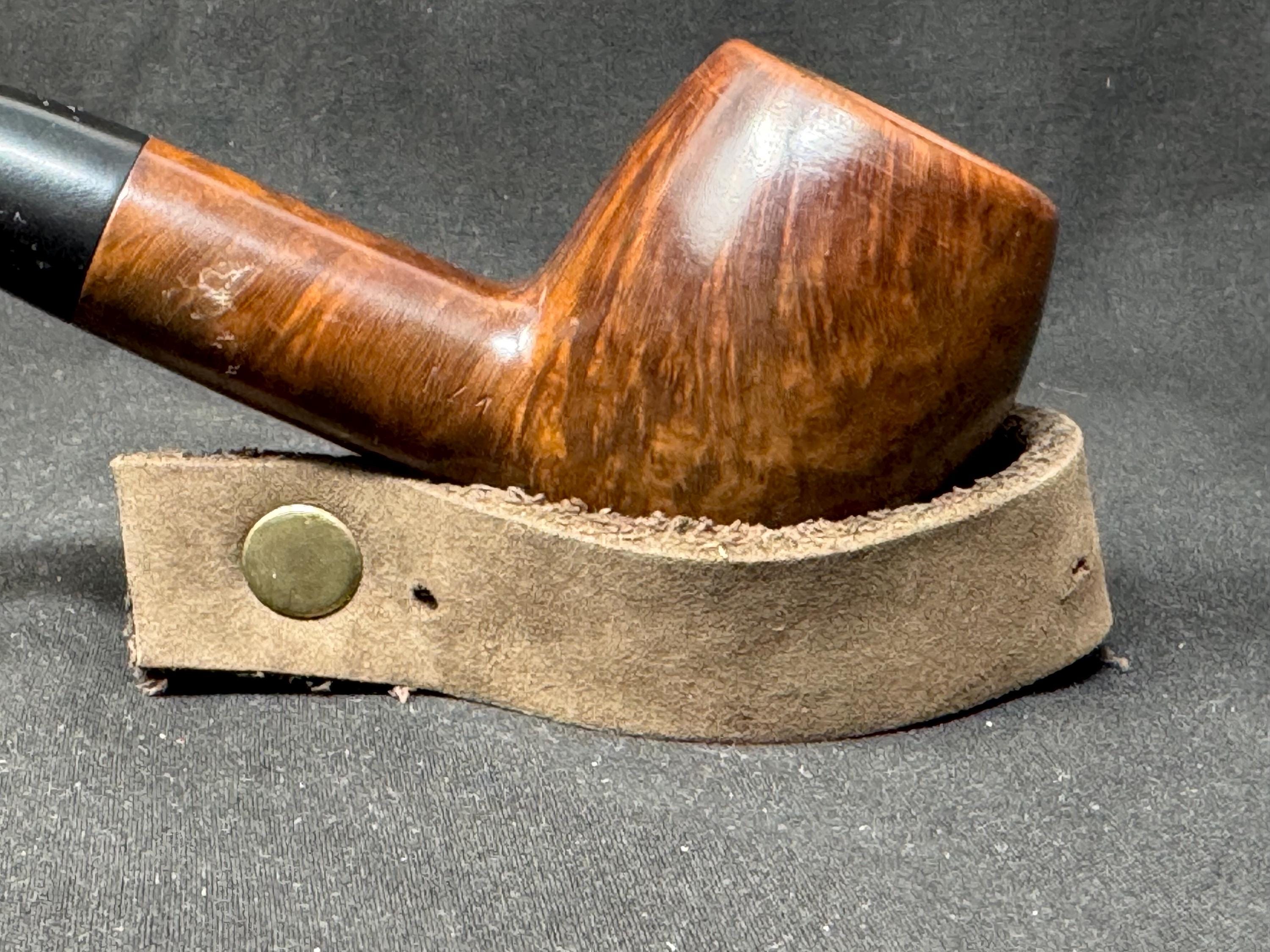 Artisan's Perch Handmade Full-Grain Distressed Leather Pipe Stand - SKU-159 5