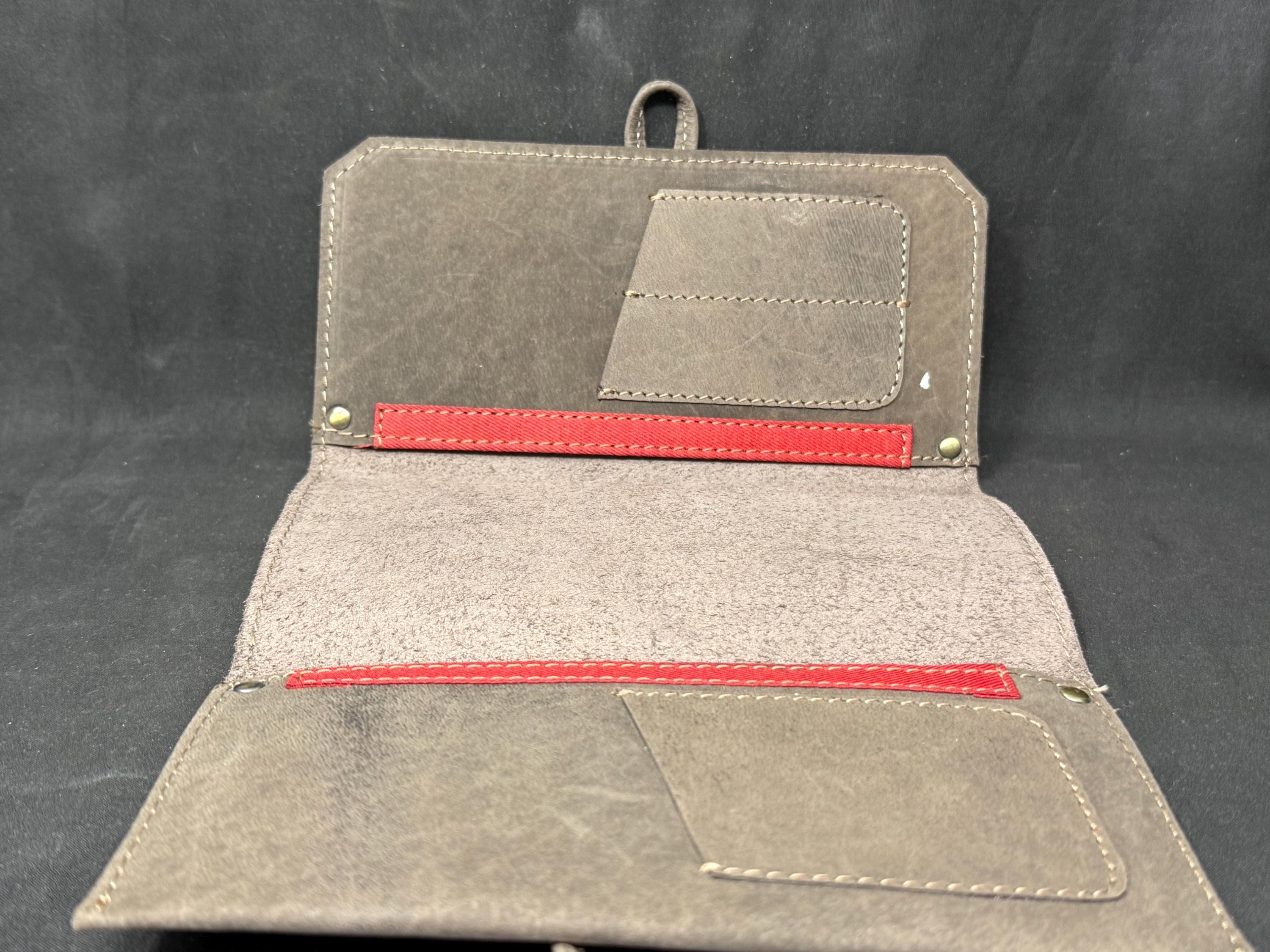 Edwardian Roll-Up Tobacco Field Pouch | Leather Travel Case | Early 1900s 9
