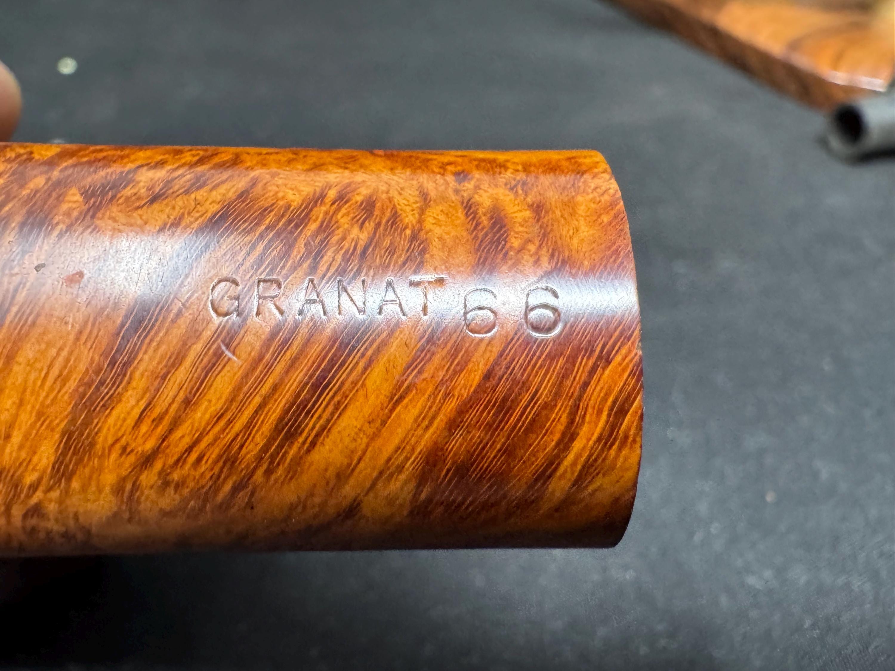 Georg Jensen Granat Grant Model 66 Smooth Bent Billiard - Danish Estate Pipe SKU-071 8