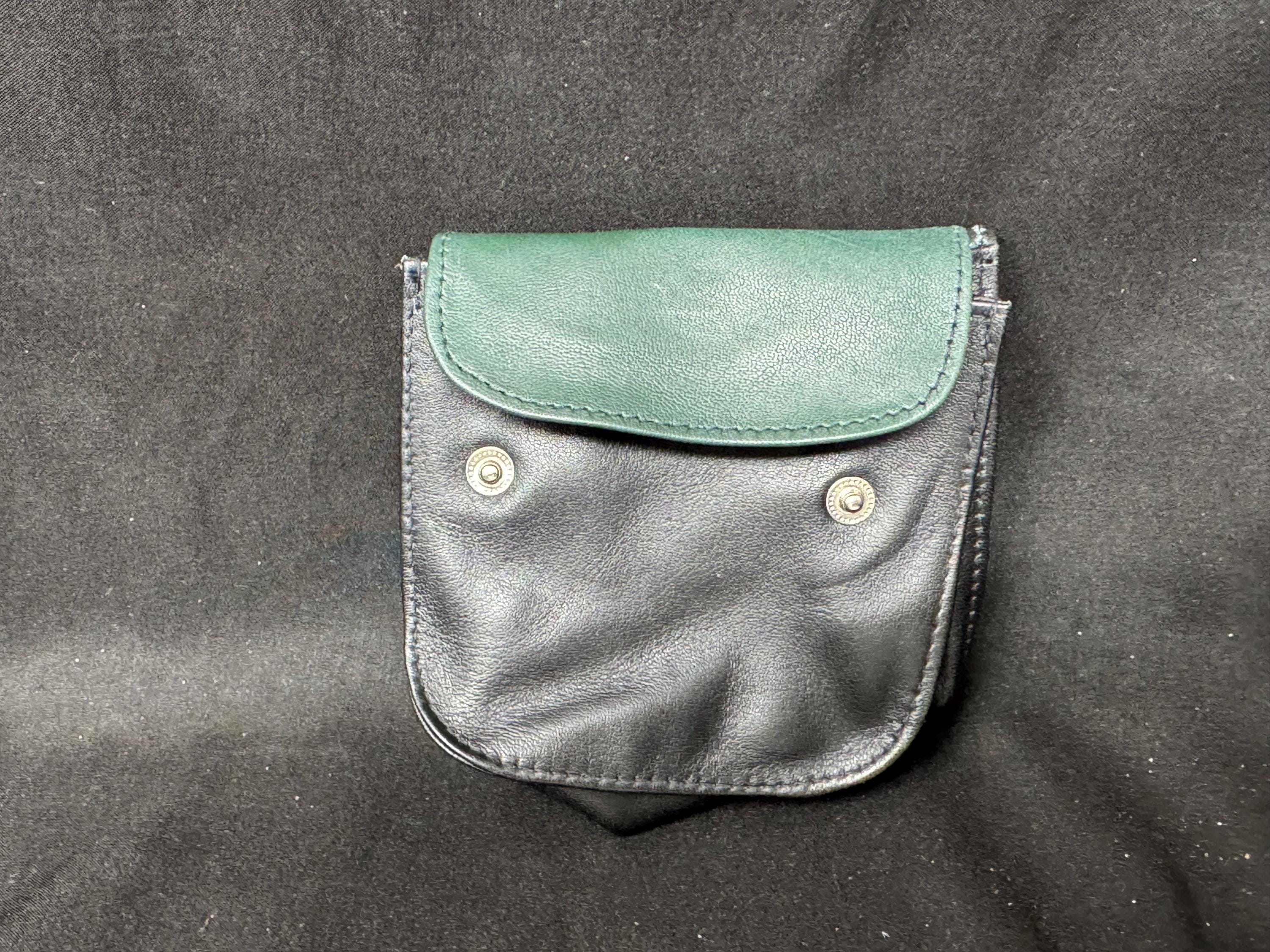 Vintage German Expandable Leather Tobacco Box, Medical Rubber Lining, Mid-Century Estate Accessory 3