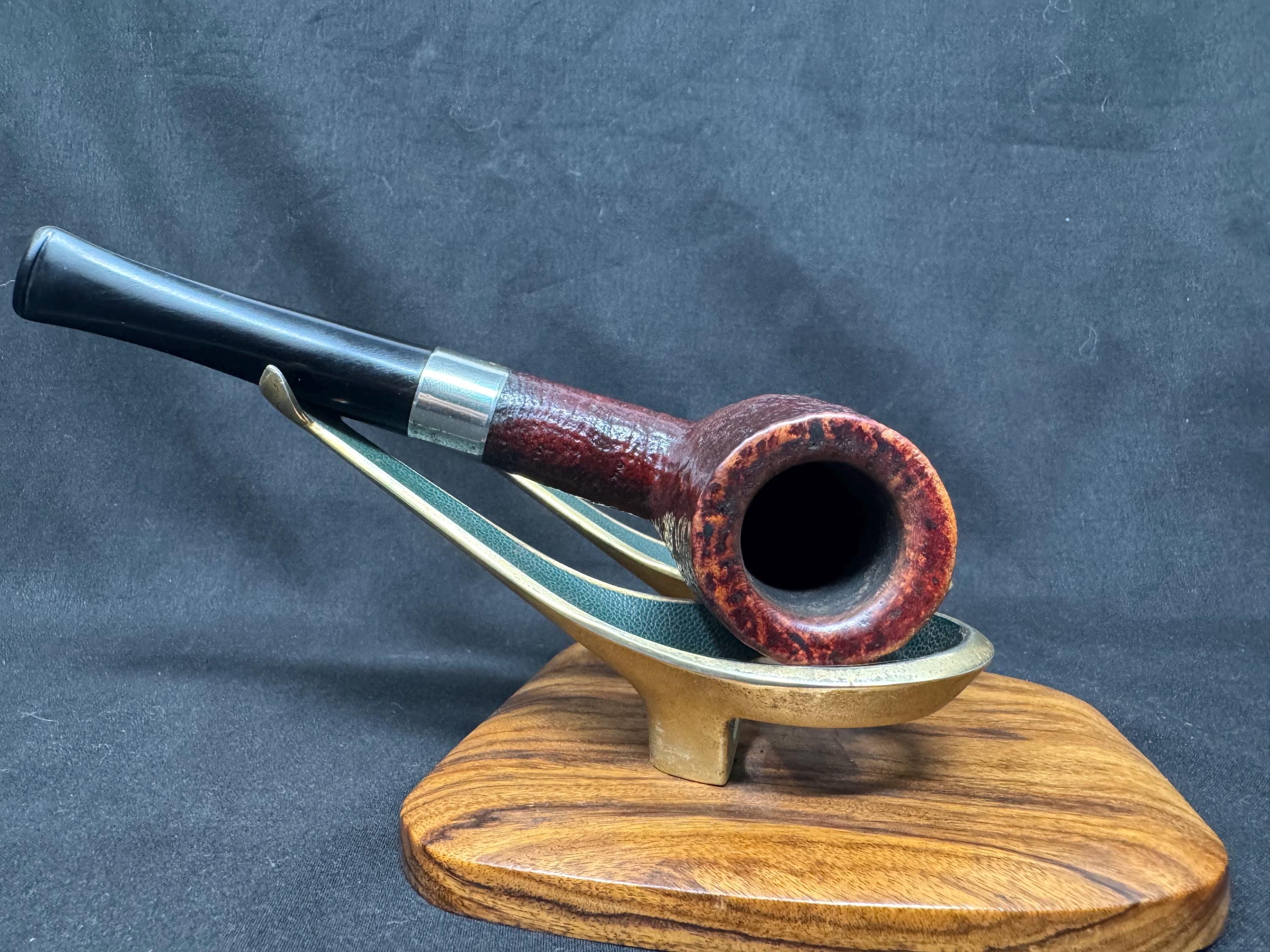 Hilson Filter 8 Red Sandblast Estate Pipe - Professionally Restored Metal Band 3