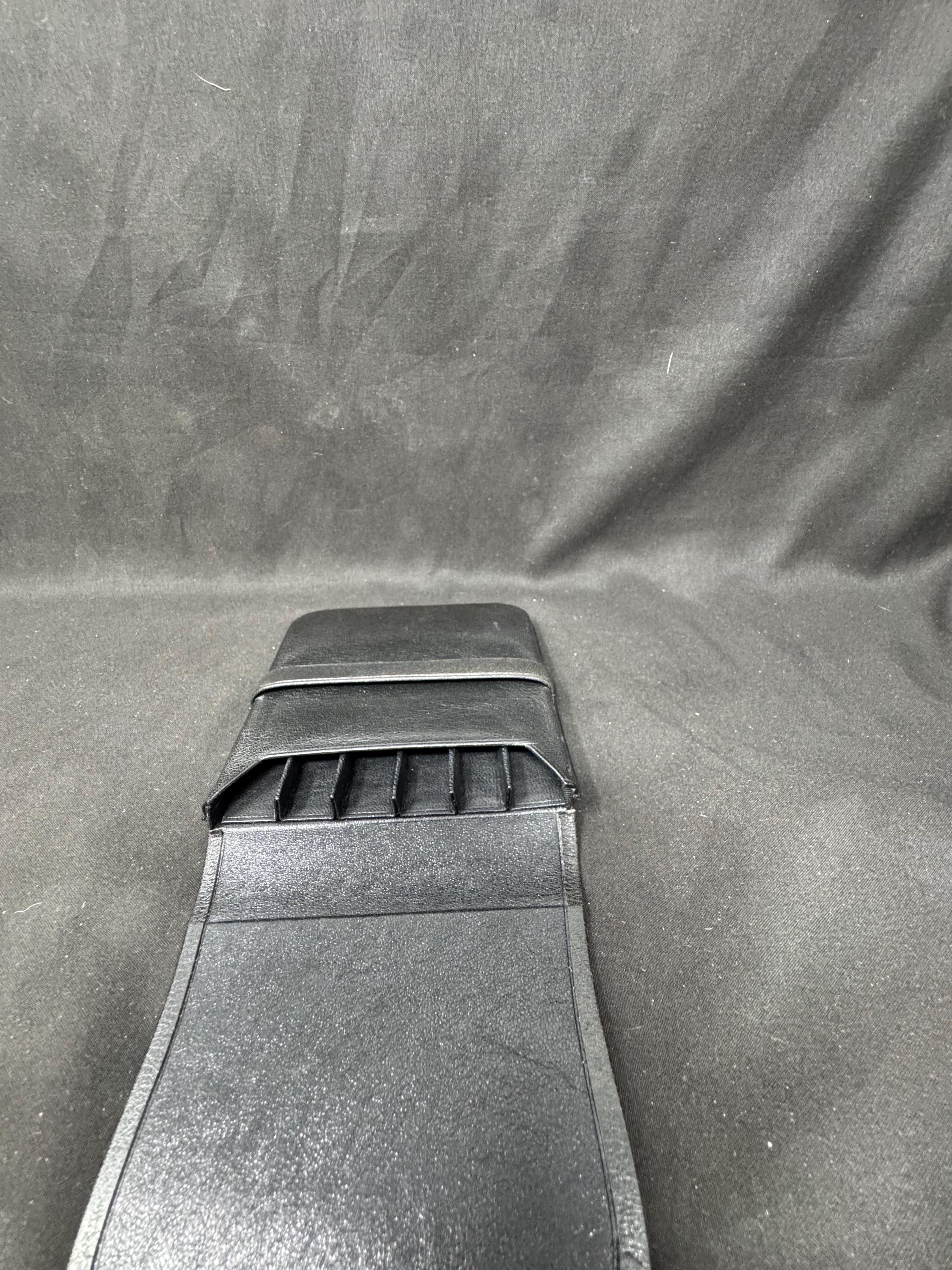Vintage DERESO Dr. Richard Schwarzenberger Leather 6-Cigar Case | Offenbach German Craftsmanship 5