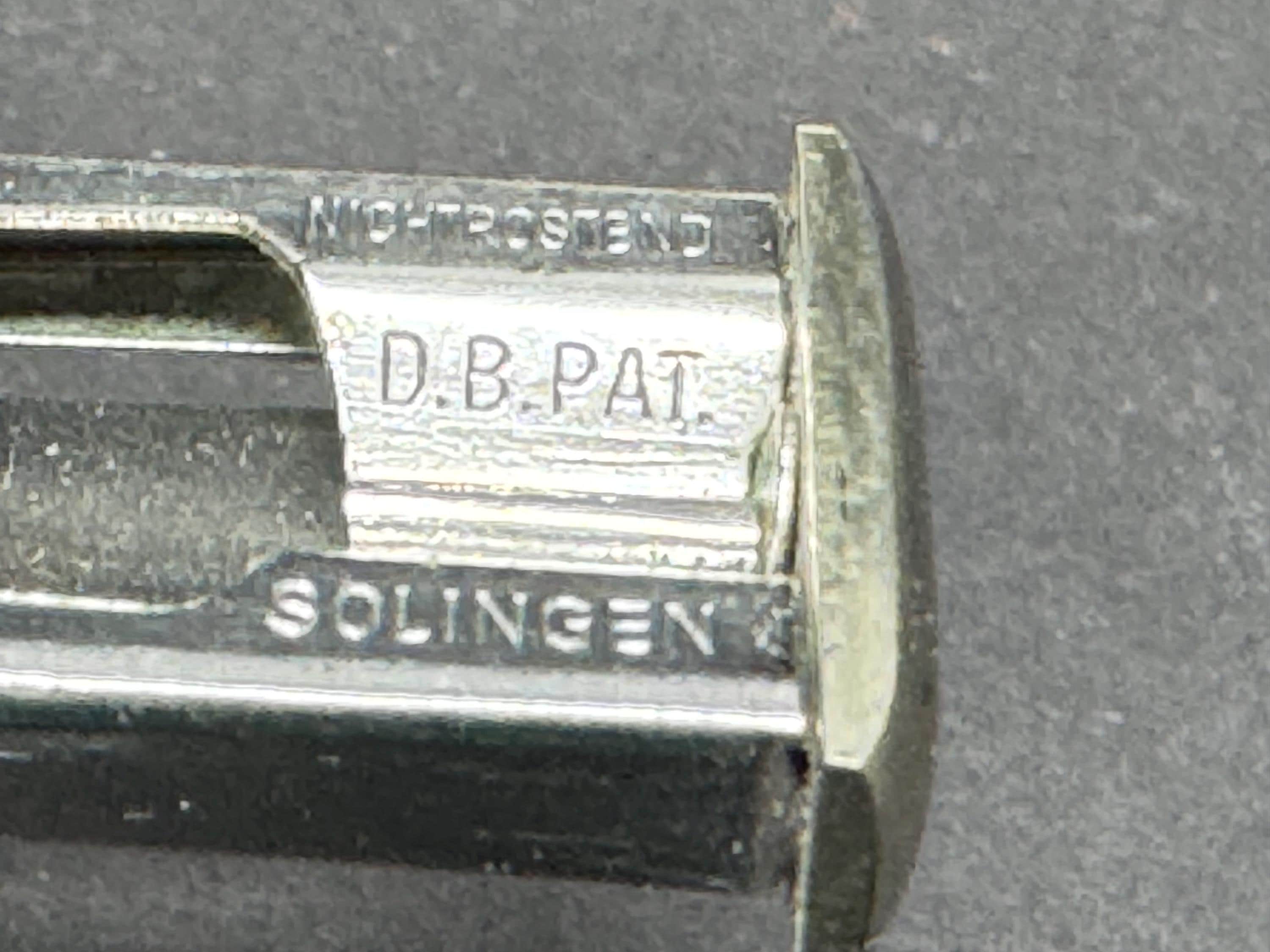Donatus Solingen Nichtrostend D.B. Pat. 815417 Dual-Cut Cigar Cutter, circa 1951 4