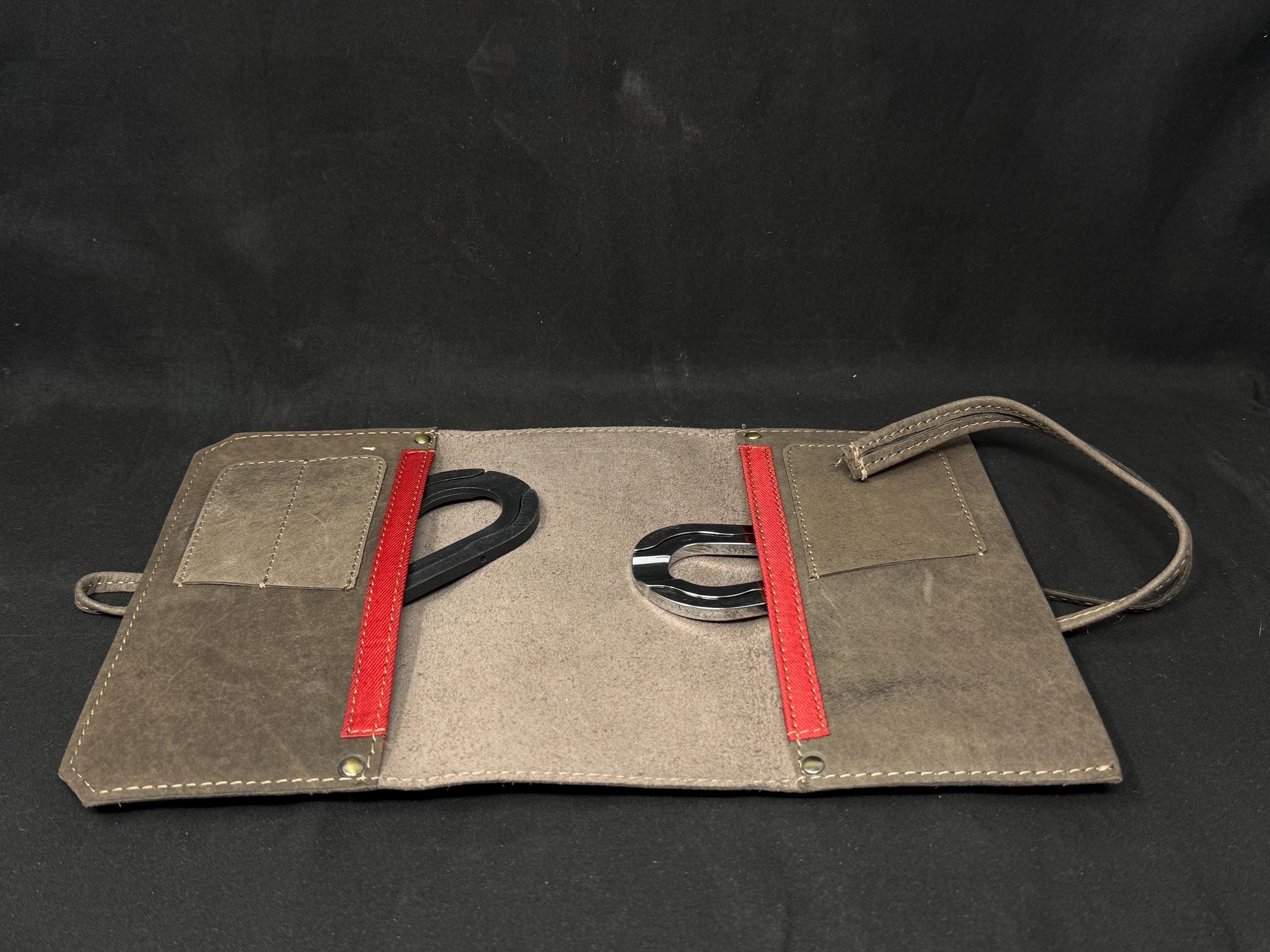 Edwardian Roll-Up Tobacco Field Pouch | Leather Travel Case | Early 1900s 8