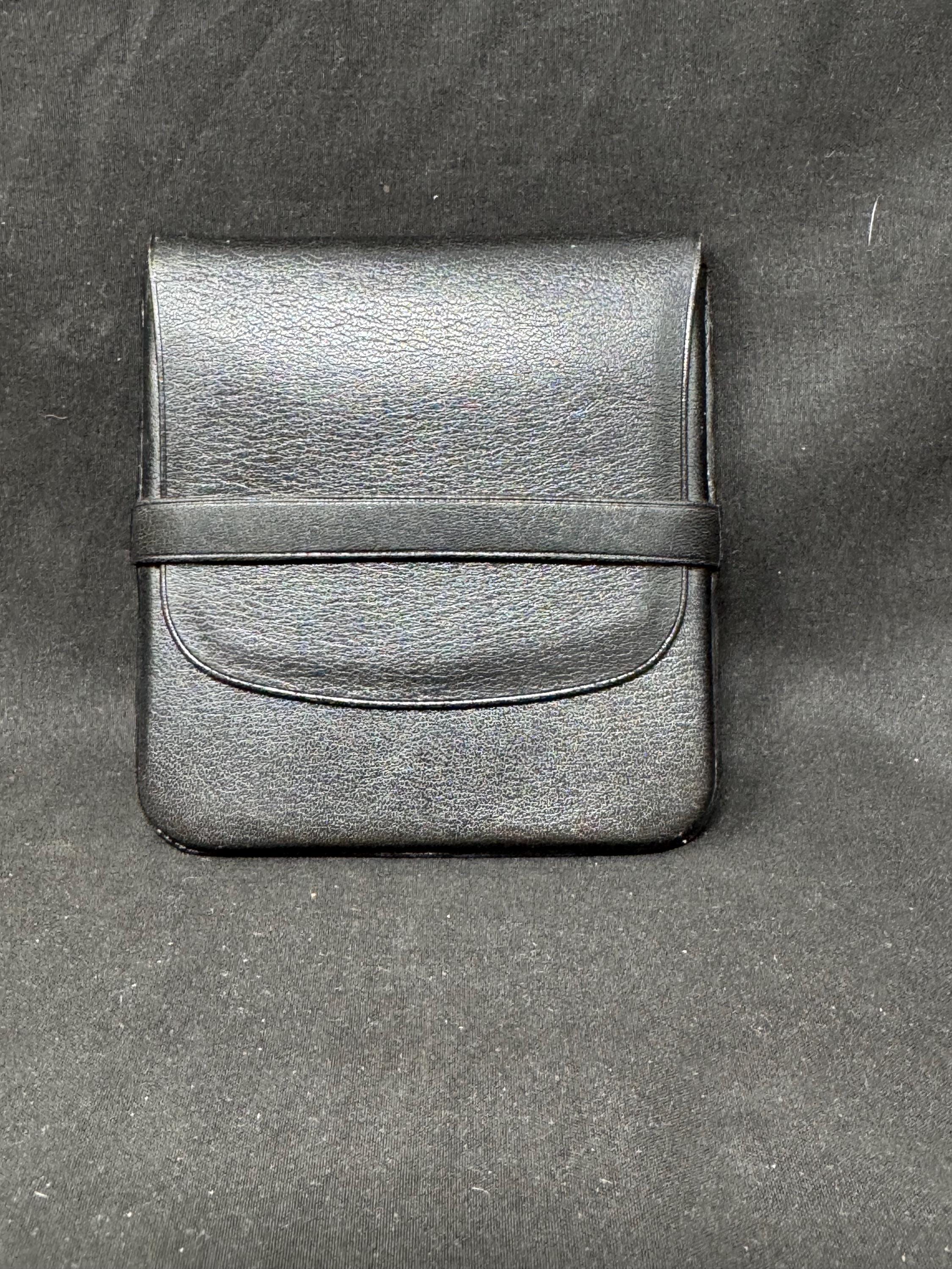 Vintage DERESO Dr. Richard Schwarzenberger Leather 6-Cigar Case | Offenbach German Craftsmanship
