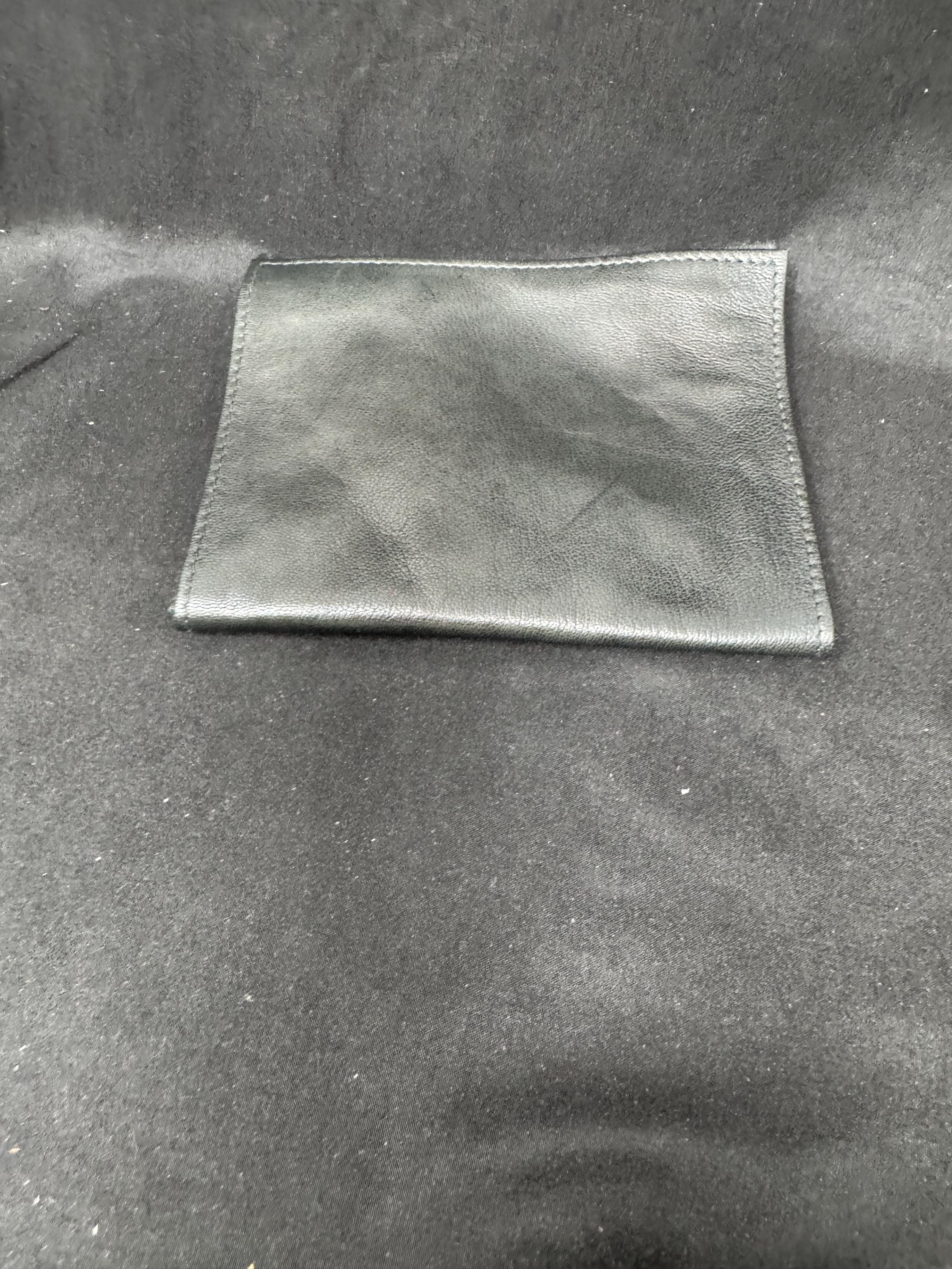 Vintage German Minimalist Two-Tone Leather Tobacco Pouch – New Old Stock – Accessory 6