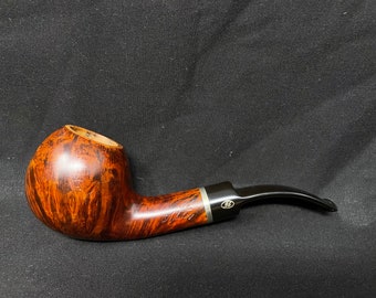 Danish Estates: John Aylesbury Smooth Bent Apple  (6325) (9mm) Tobacco Pipe.SKU-1066