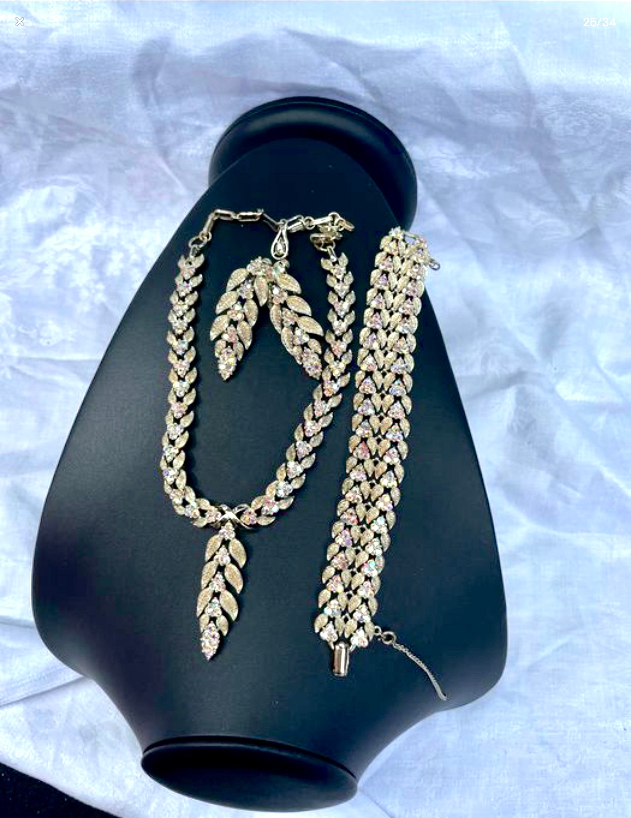 Rare Coro Jewelcraft Set Gold-plated Bracele Earrings - Etsy