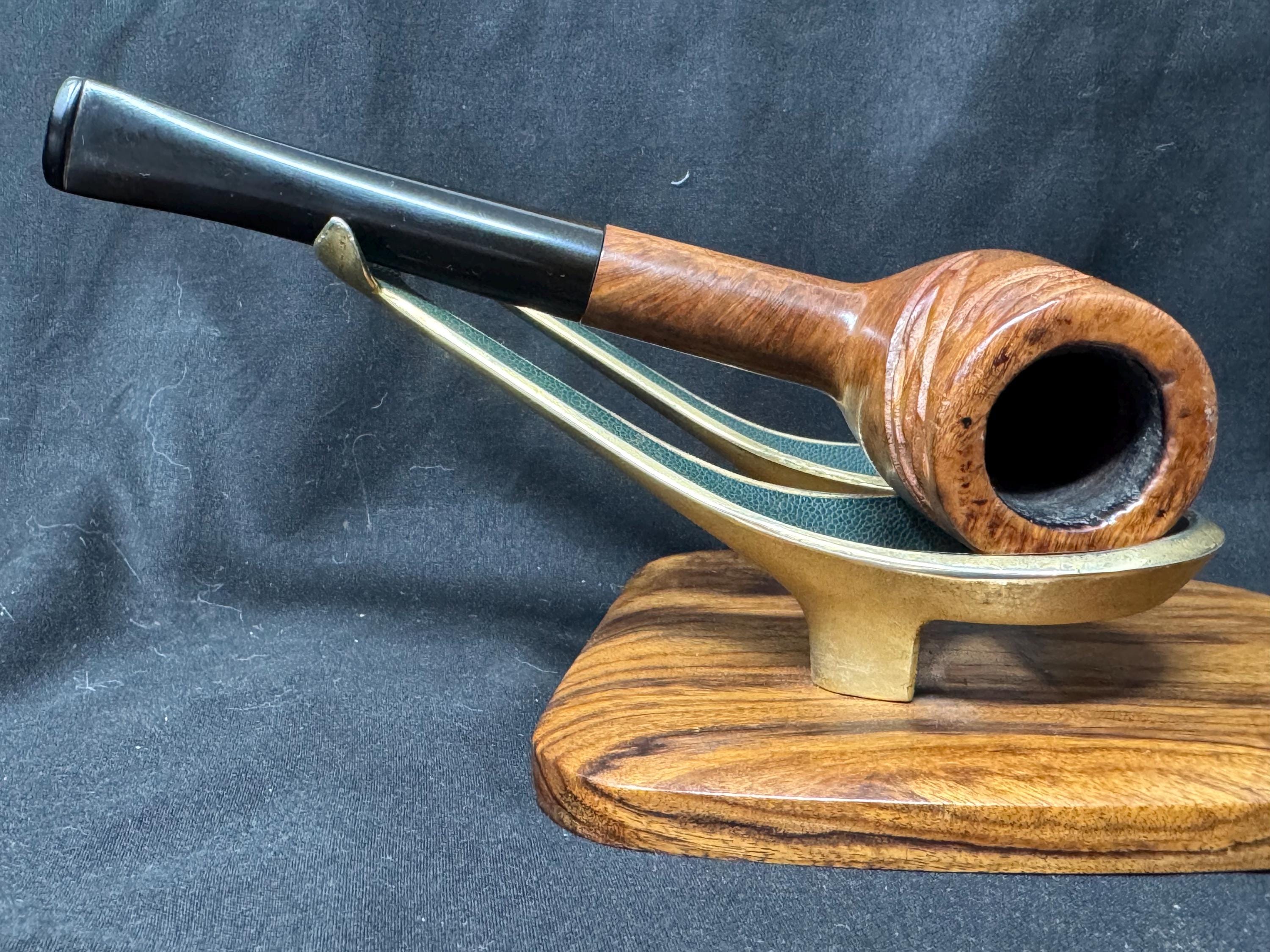 Stratford Freehand Smooth Briar Tobacco Pipe - William Demuth Legacy, USA 3