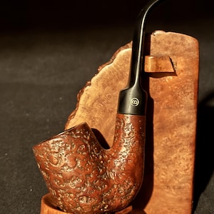 Big Ben Ecorce 5443 E Full Bent Sandblast Billiard Vulcanite Estate Pipe