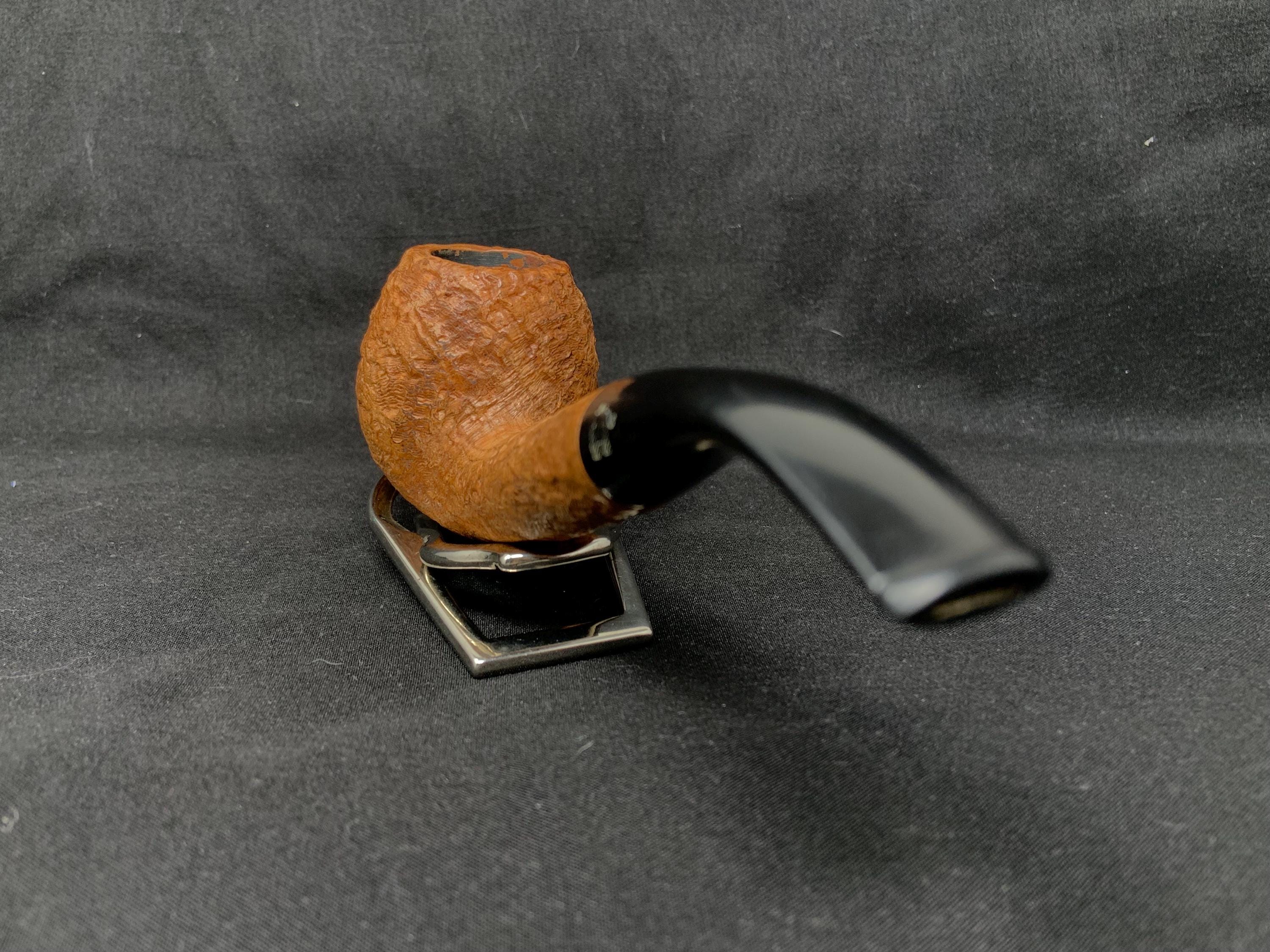 Peter Heinrichs Bent Sandblast Apple 9mm Filter Estate Pipe, London 7