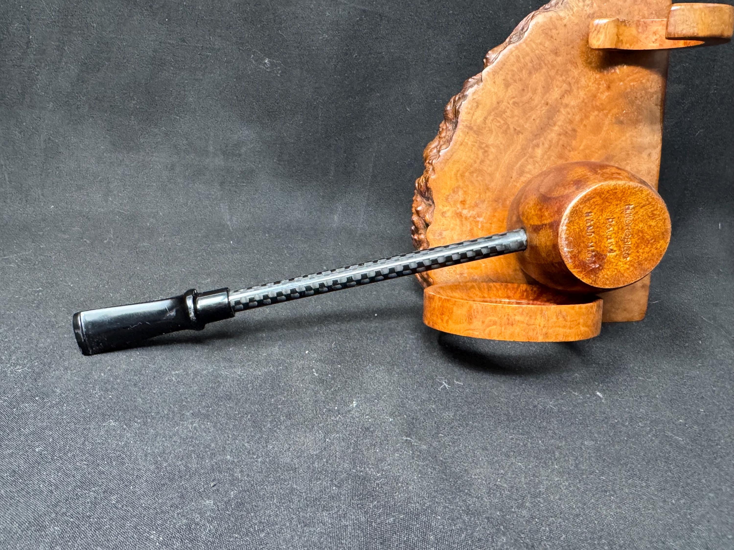 Worobiec Popeye Smooth Apple Sitter - Polish Workshop Estate Pipe 6