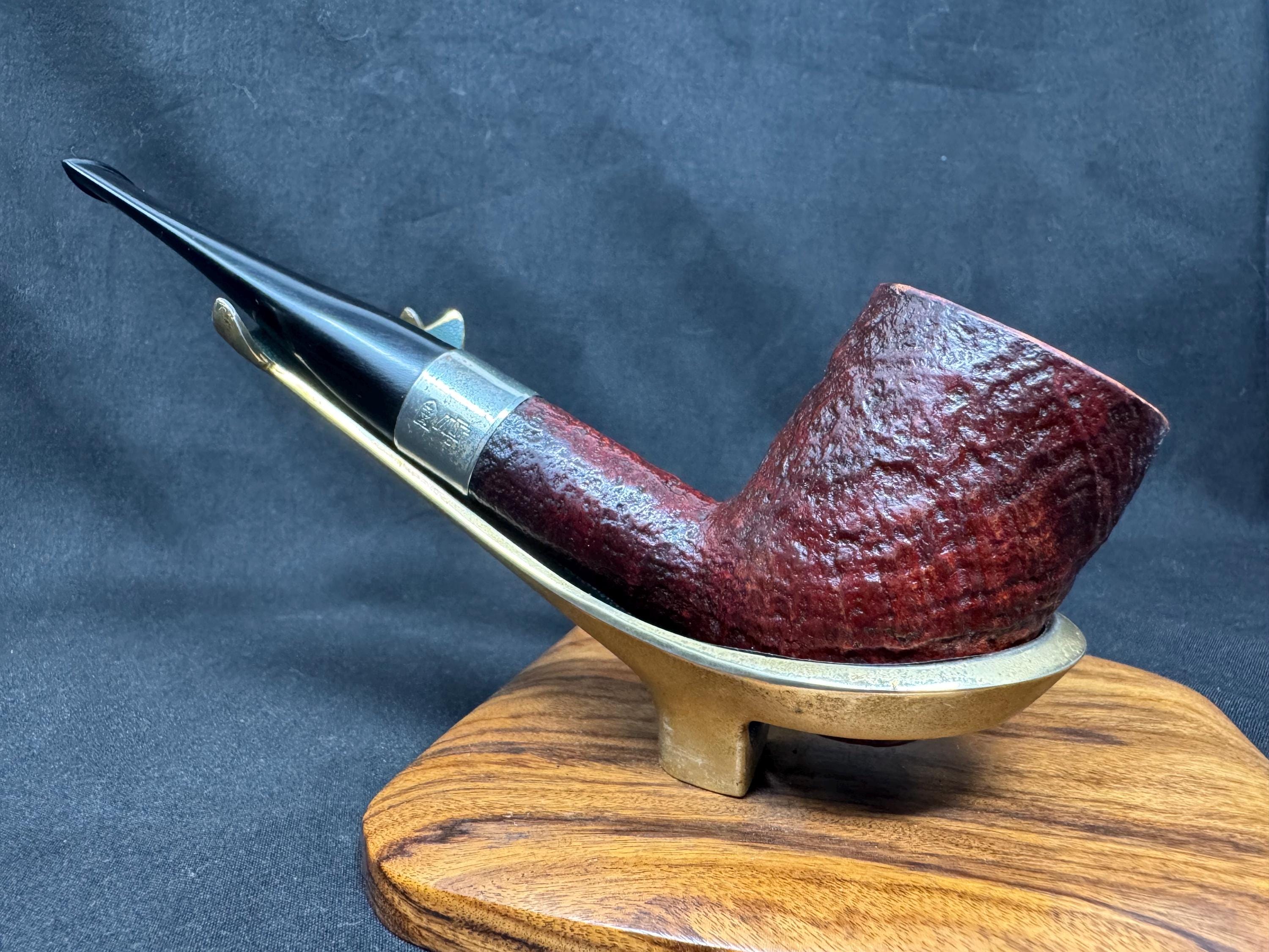 Hilson Filter 8 Red Sandblast Estate Pipe - Professionally Restored Metal Band 6
