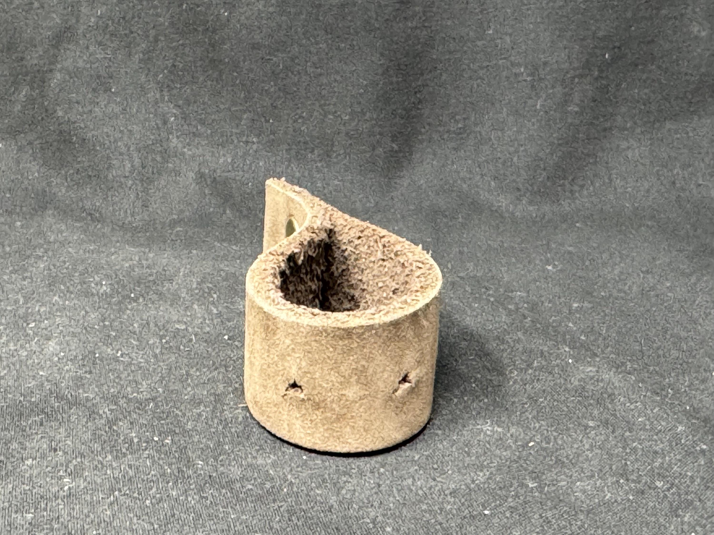 Artisan's Perch Handmade Full-Grain Distressed Leather Pipe Stand - SKU-159 9