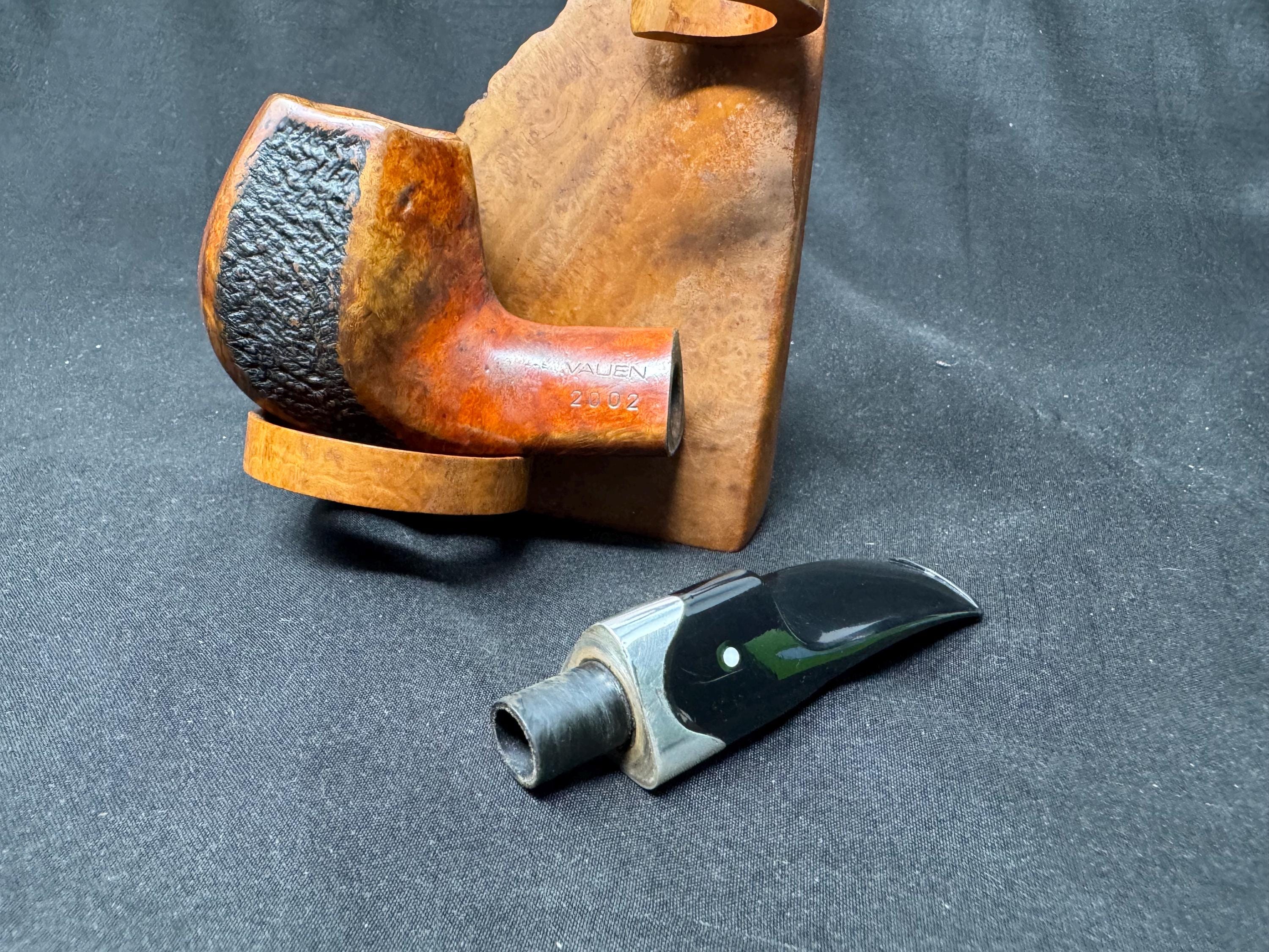 Vauen Pipe of the Year 2002 'The Paneled Stripe' 9mm German Collector Gem VG 8