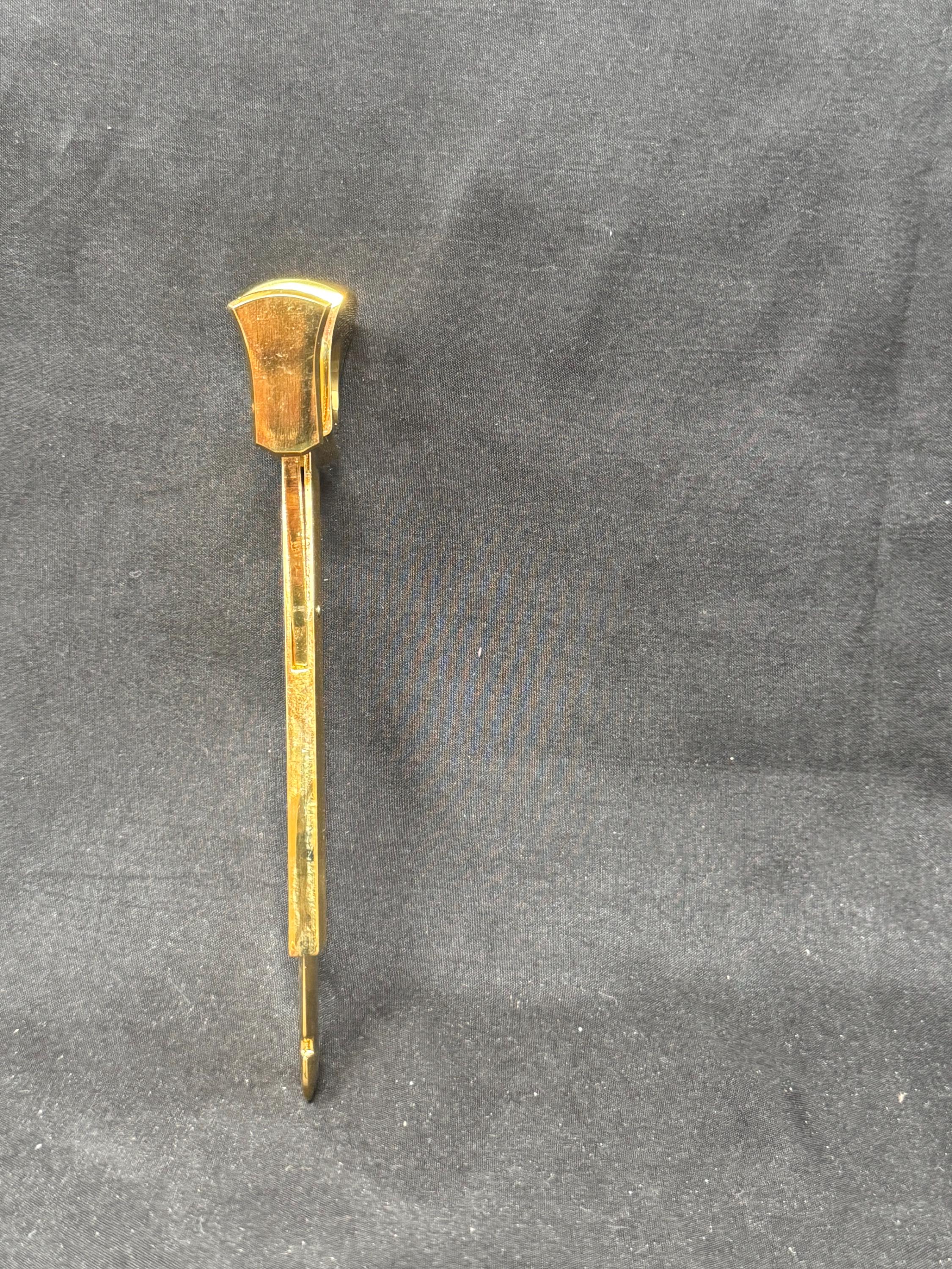 CTS Wolfertz Solingen V-Cut Cigar Cutter, Gold-Tone, circa 1960s-1980s 10
