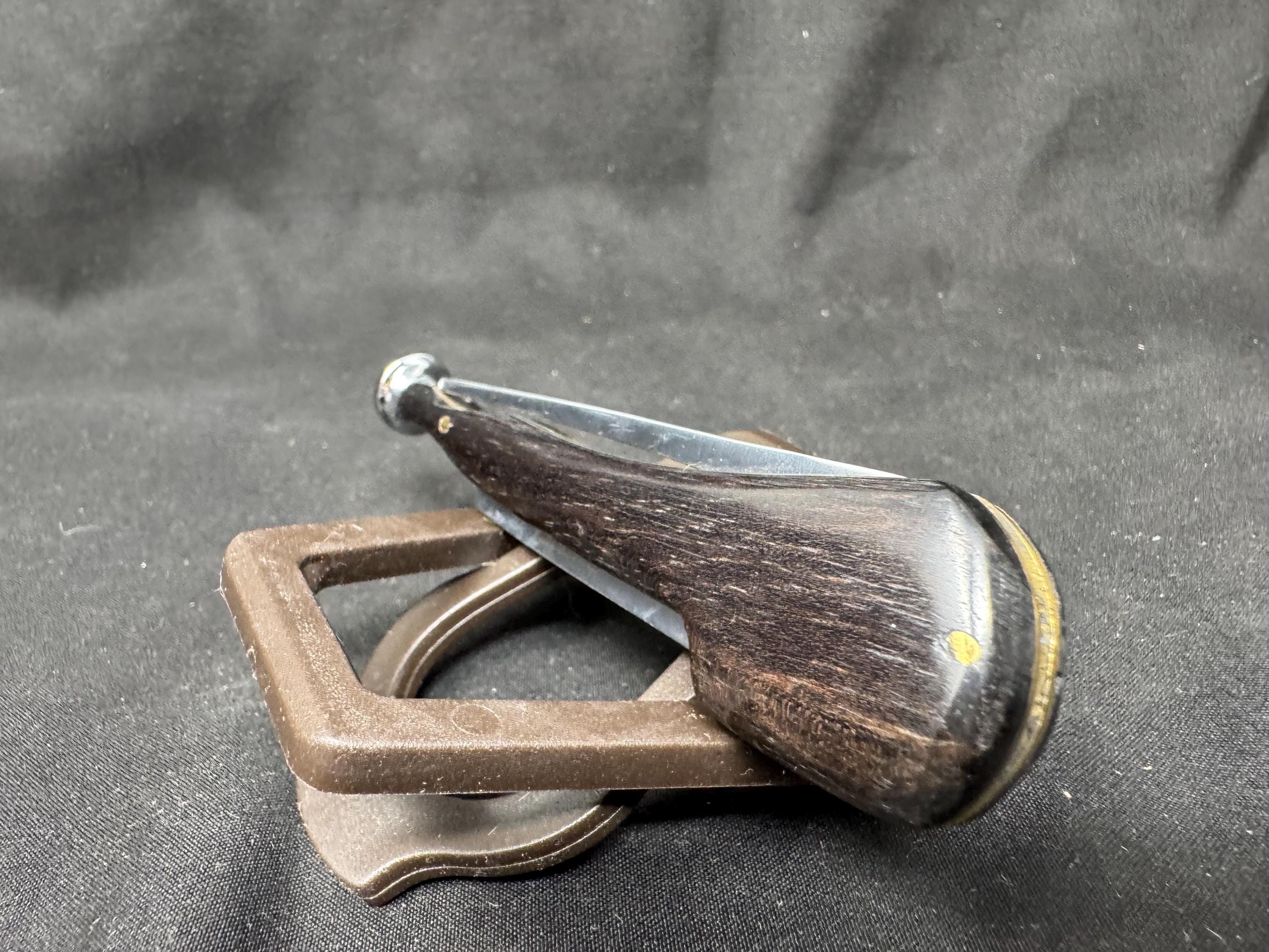 Vintage Modernist Pipe Tool | 4 inch Tamping & Reaming | Black Acrylic 6