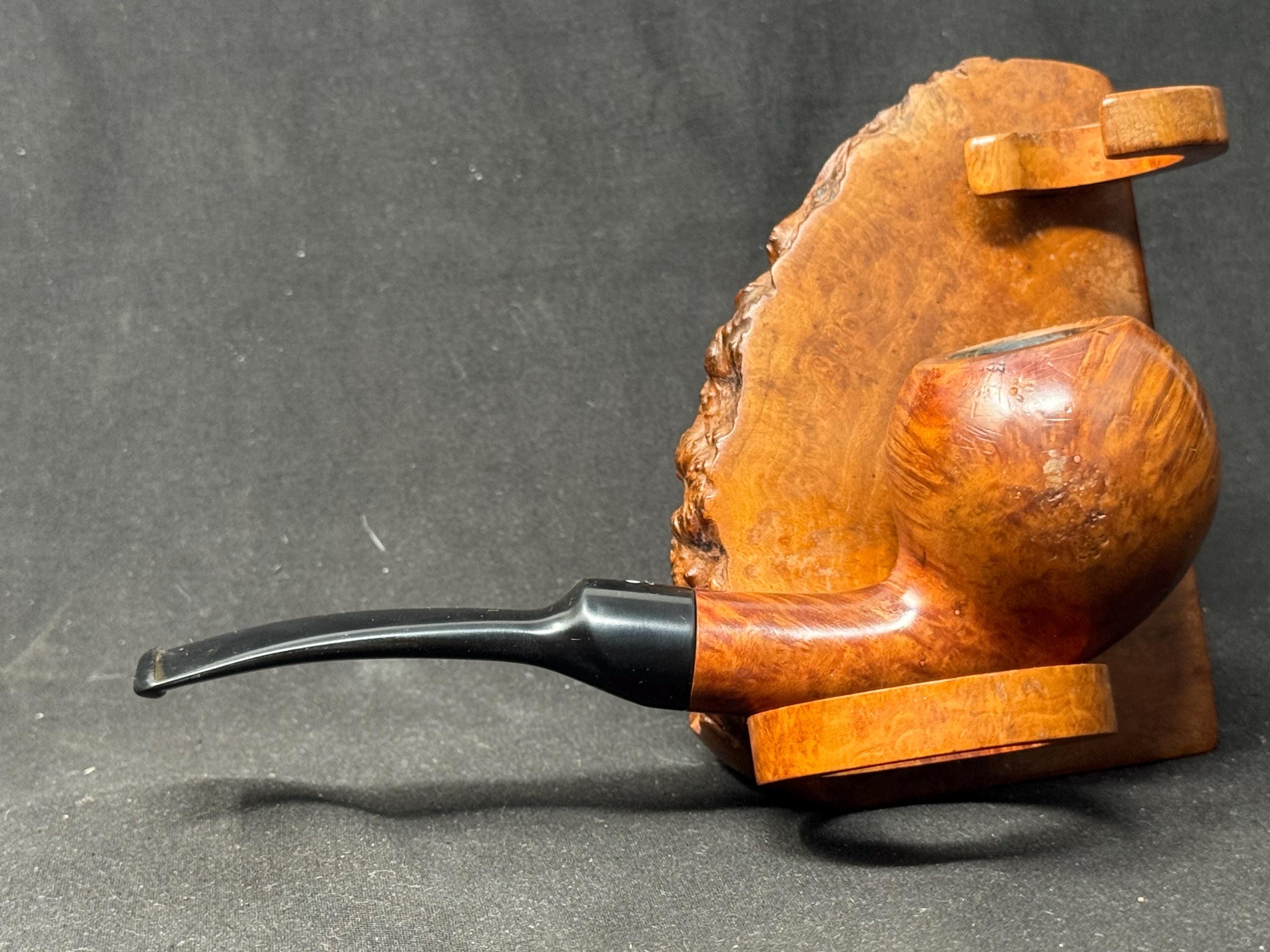 Vauen Luxus 3075 Smooth Bent Apple | Exceptional Bird's Eye Briar | German Estate 4