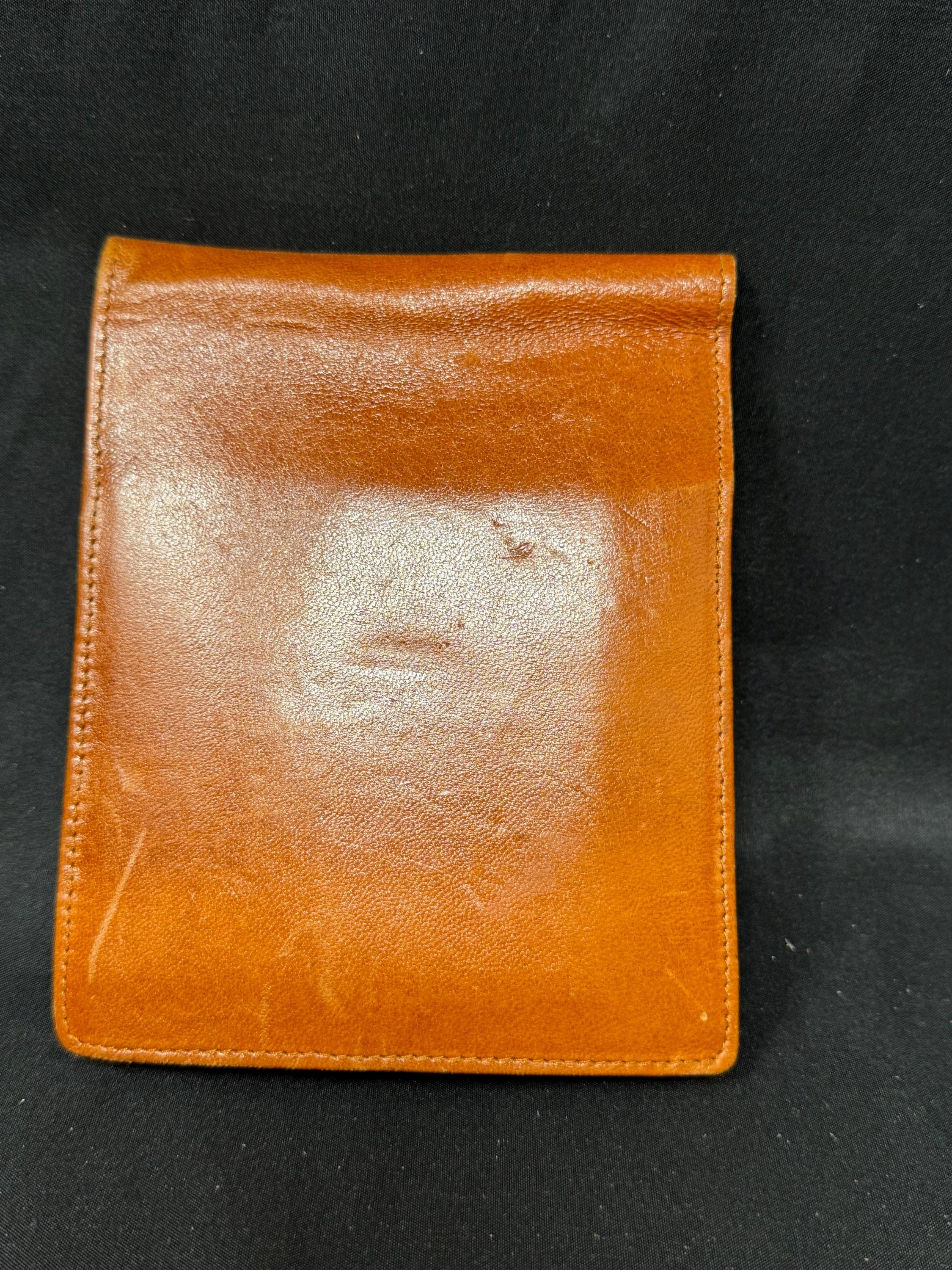 German Leather 5-Cigar Case, Soft Pocket Pouch, Minimalist Closure, NOS 7