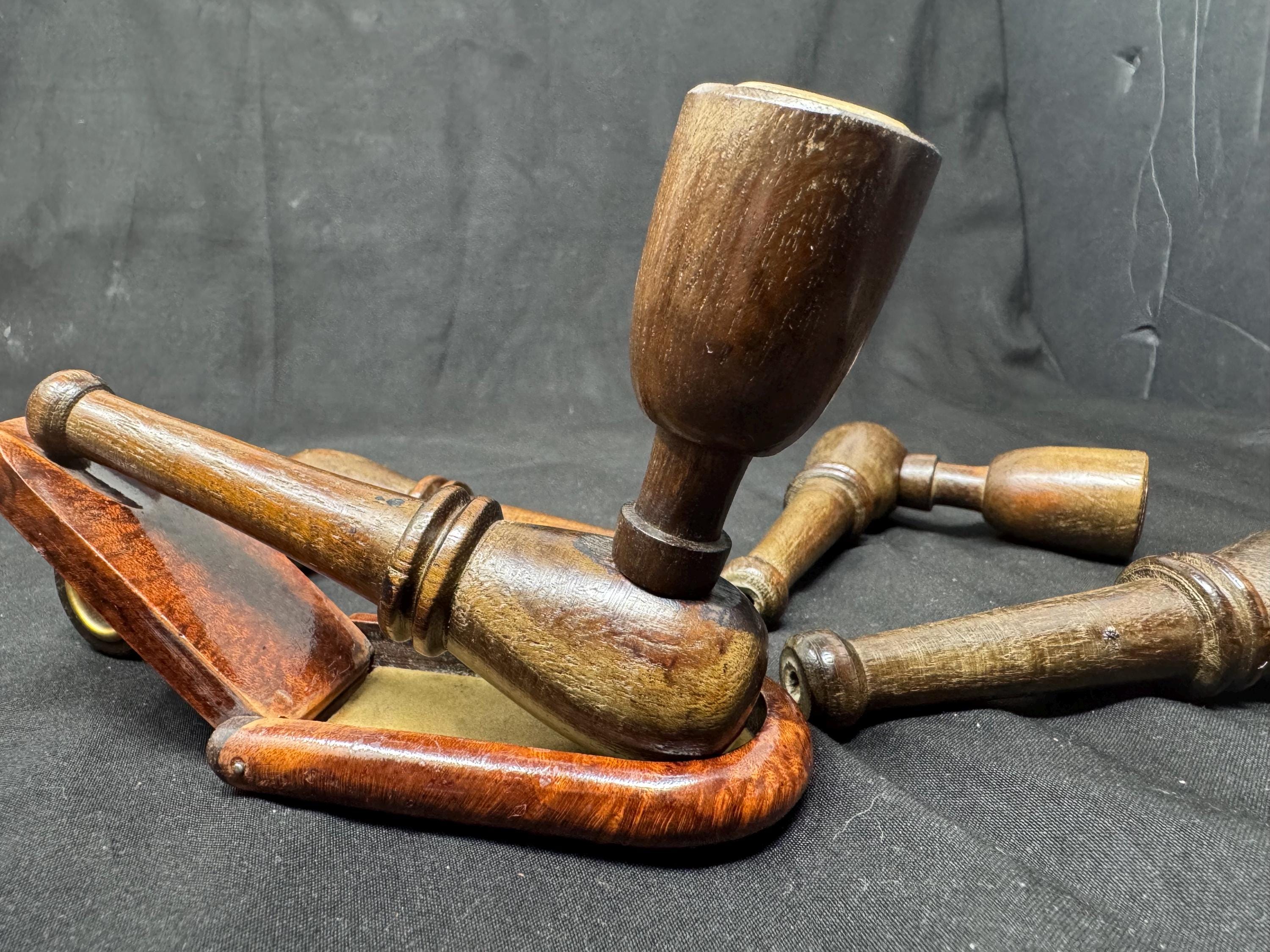 Ekoms Pipes Mini Handmade Briar, Black Marble Grain, circa 2010s 3