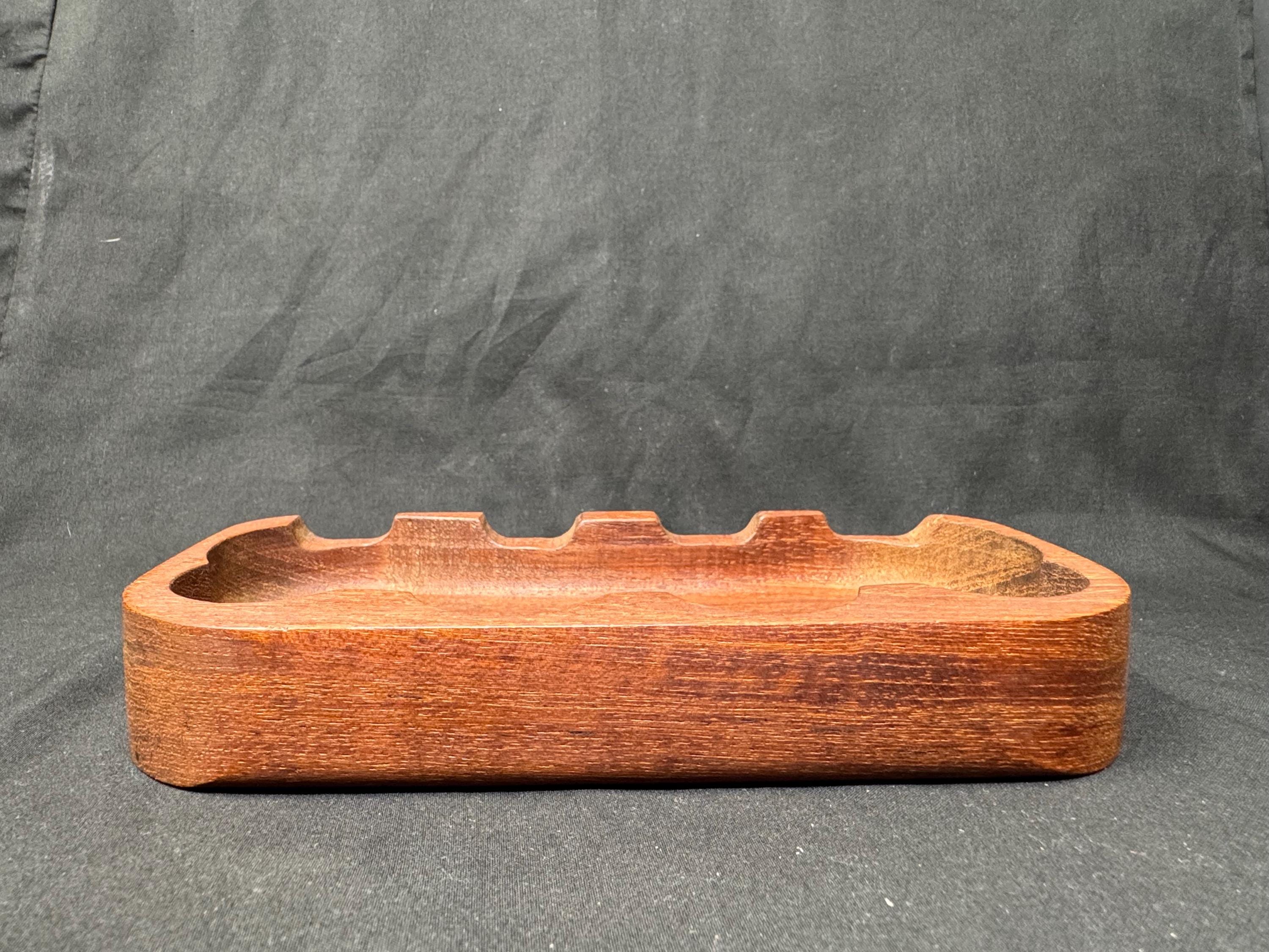 Horizontal Pipe Cradle | Solid Wood 4-Pipe Stand | Natural Red Grain Finish | SKU-346 3