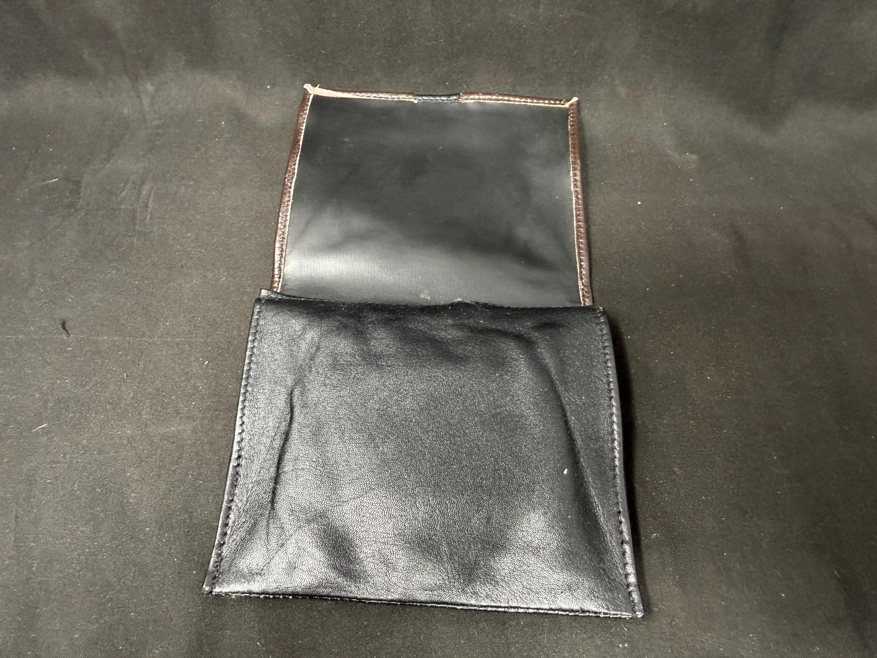 Mid-Century Leather Tobacco Caddy | Genuine Hide Single-Pocket Cellar | 2oz+ Capacity 7