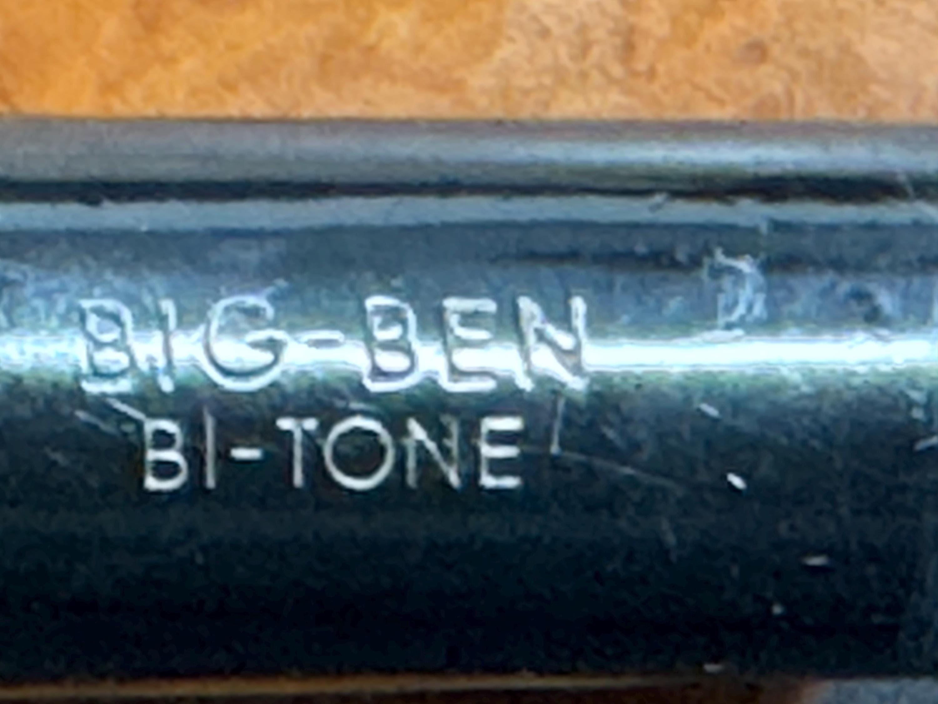 Big Ben Bi-Tone 108S-H Smooth Ebony Straight Billiard, Dutch Briar, Vulcanite Saddle Stem 8