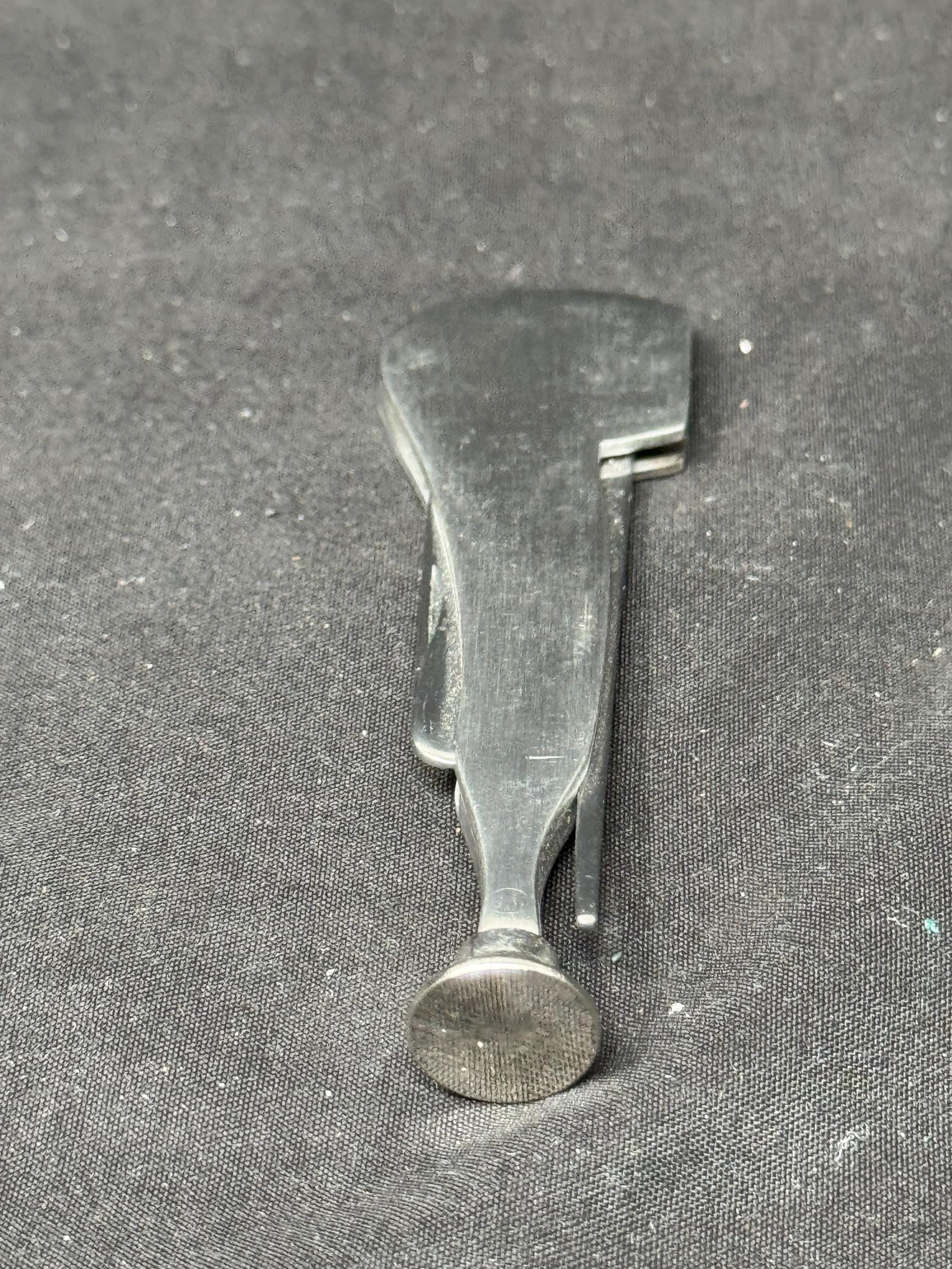 Antique Smoking PIPE TOOL c. 1900-1930 | Solid Stainless Steel Tamper, Reamer & Scraper | Pocket-Sized Collectible.SKU-302 3
