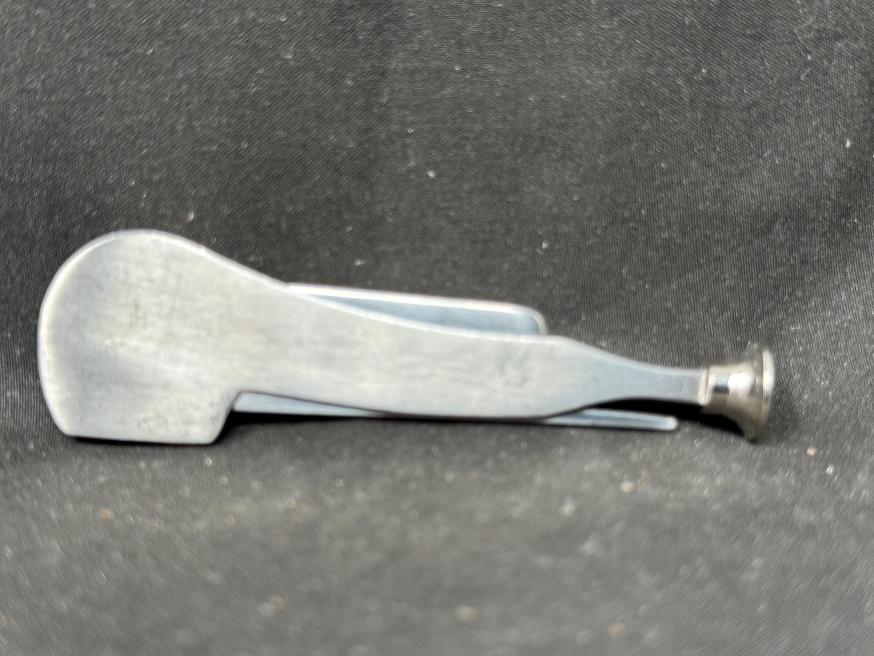 Antique Smoking PIPE TOOL c. 1900-1930 | Solid Stainless Steel Tamper, Reamer & Scraper | Pocket-Sized Collectible.SKU-302 10