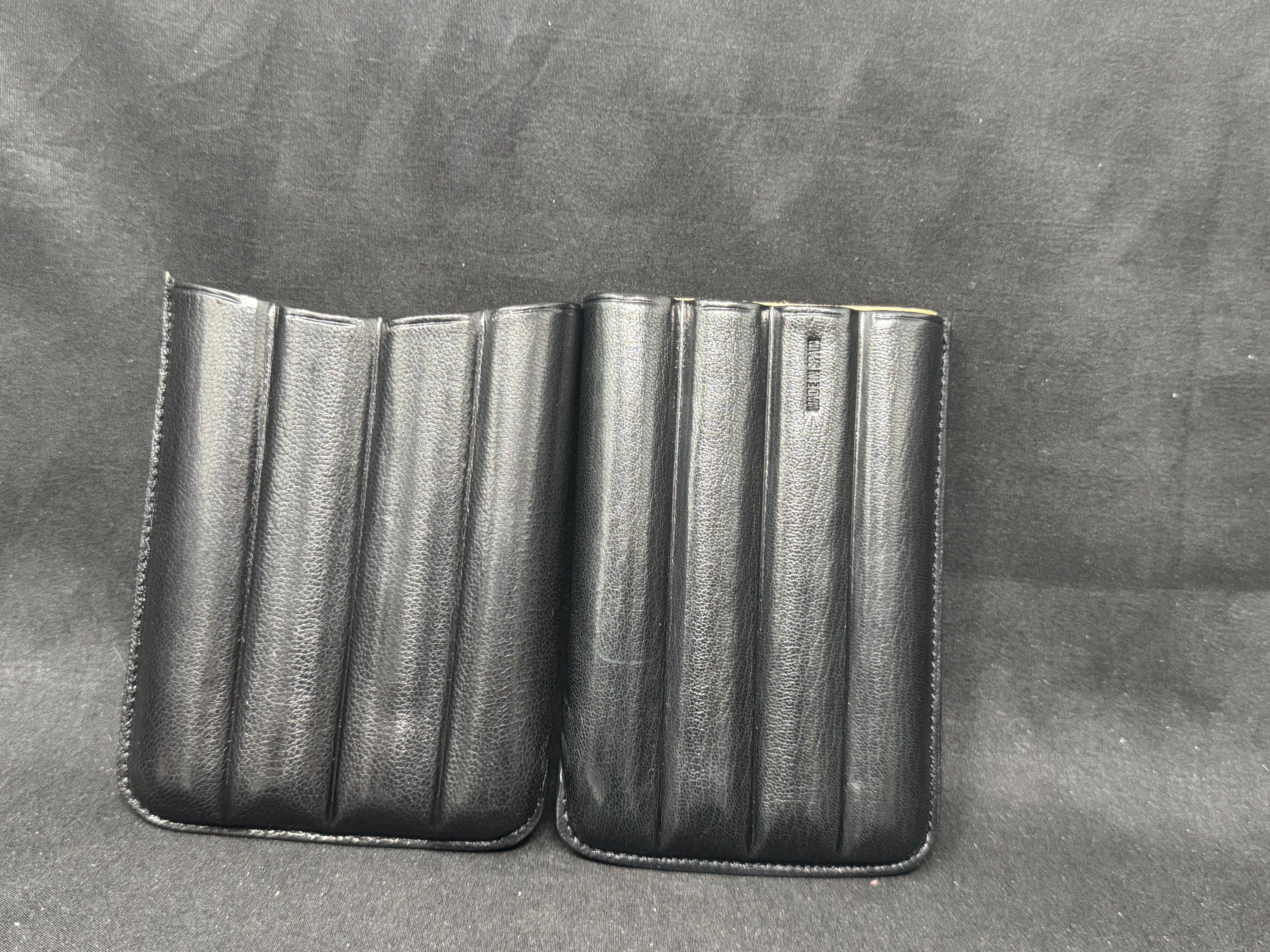 Ubrique Leather 3-Cigar Travel Case – German Spec, Spanish Made.5.5”x3.5”x1”SKU-390 2
