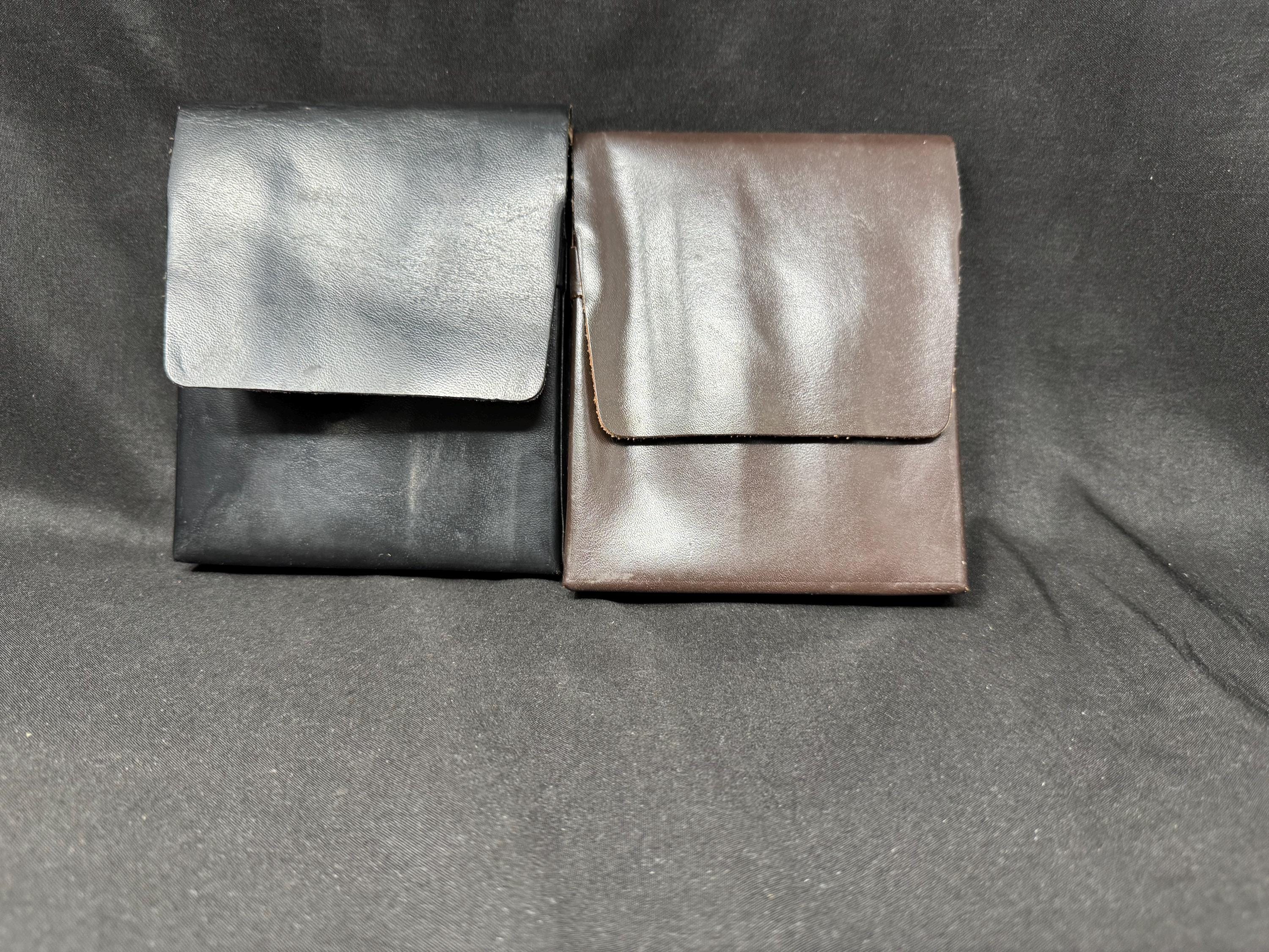 German Leather Five-Cigar Travel Case, Offenbach - Rigid Construction, Individual Compartments 5
