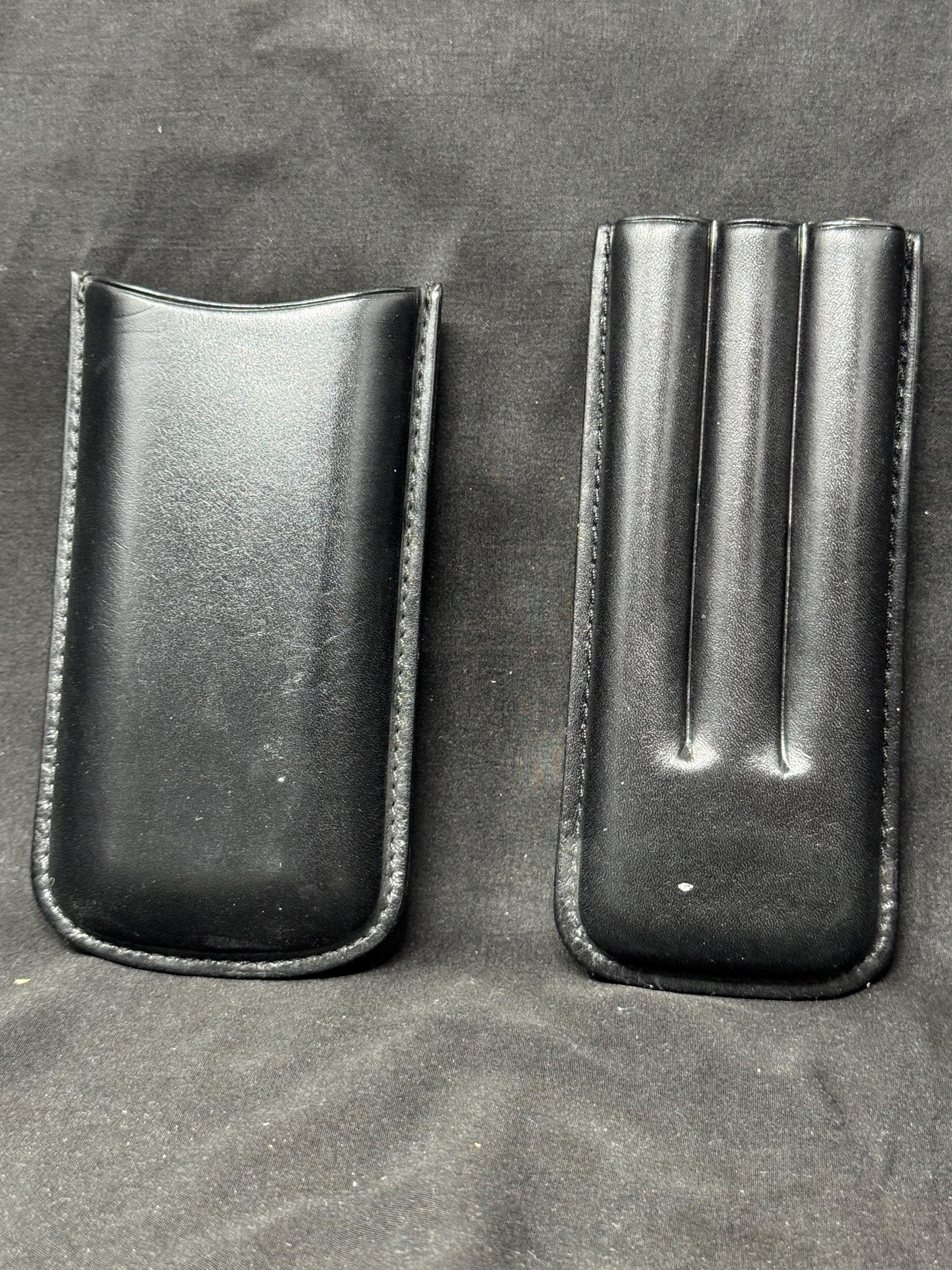 Museum-Quality German Hard Leather Cigar/Pipe Travel Case | Anonymous Atelier, 6.5”x3”x1”.SKU-274 4