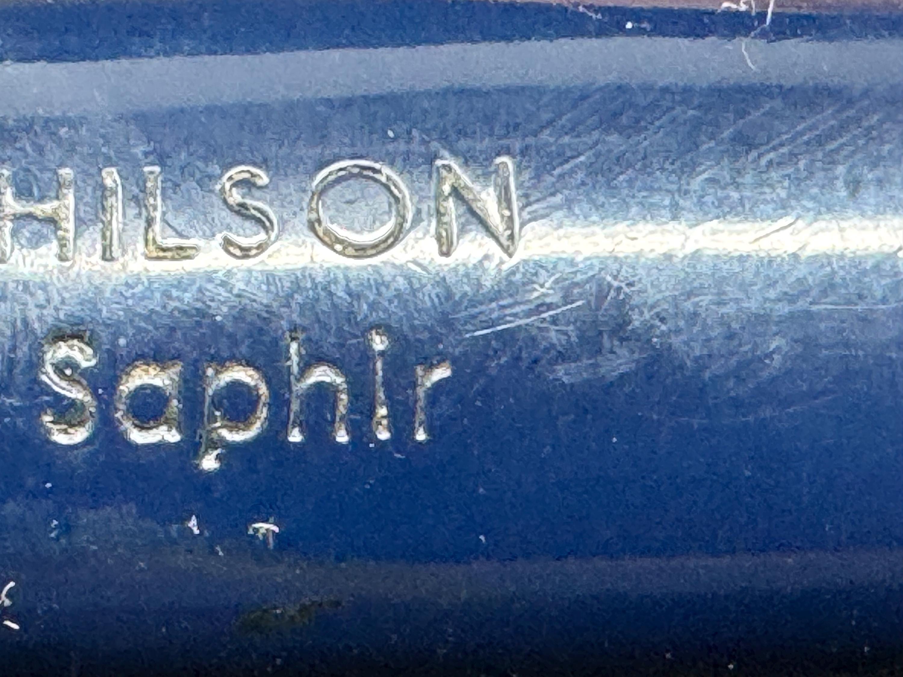 Hilson A 108 Sapphire Blue Smooth Straight Billiard Dutch Estate Pipe 8