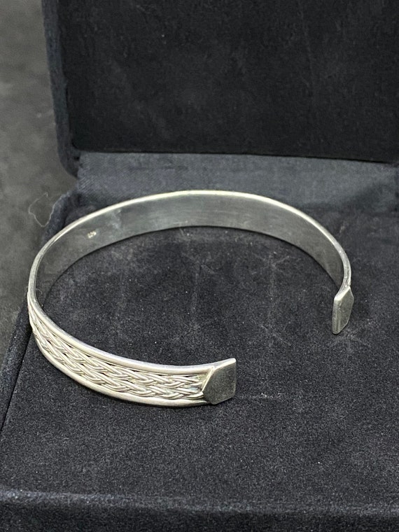 Antique 925 Silver Bracelet, Handcrafted solid Sil