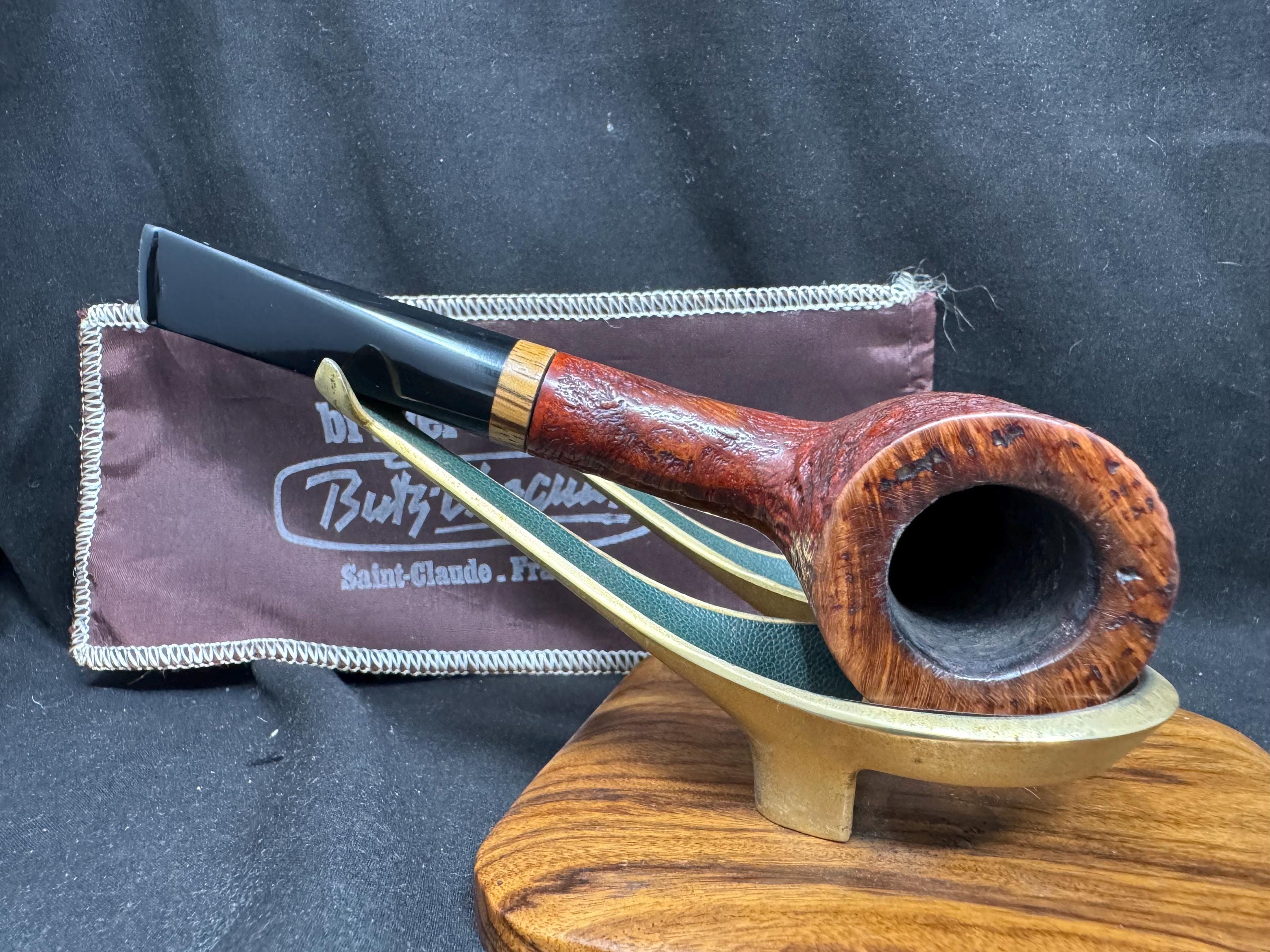 French Estate Butz Choquin JURA 1009 Sandblast Straight Billiard Pipe 4
