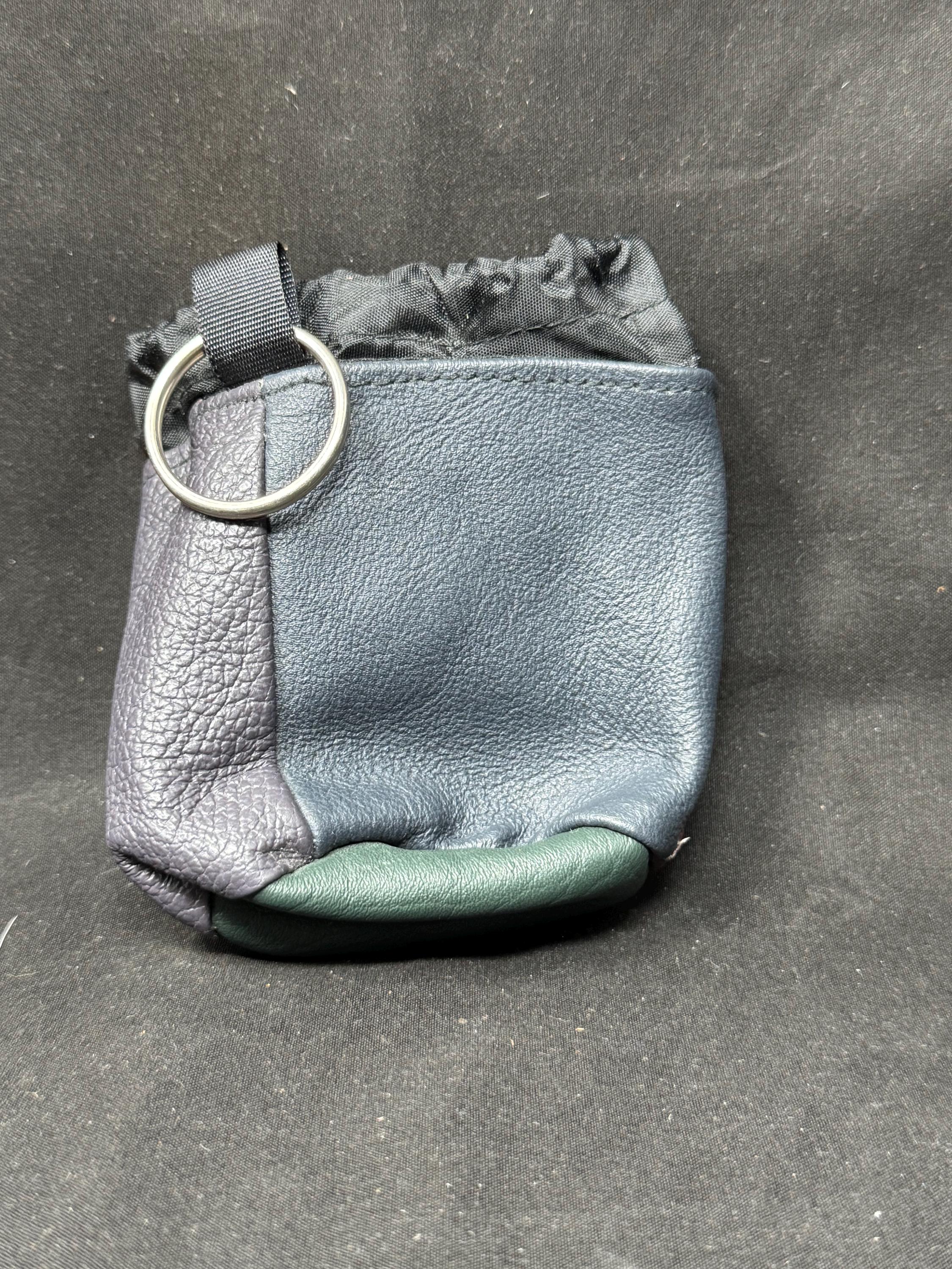 Antique-Style Multi-Color Leather Tobacco Pouch, Compact Travel Format c. 1920s-1950s 6