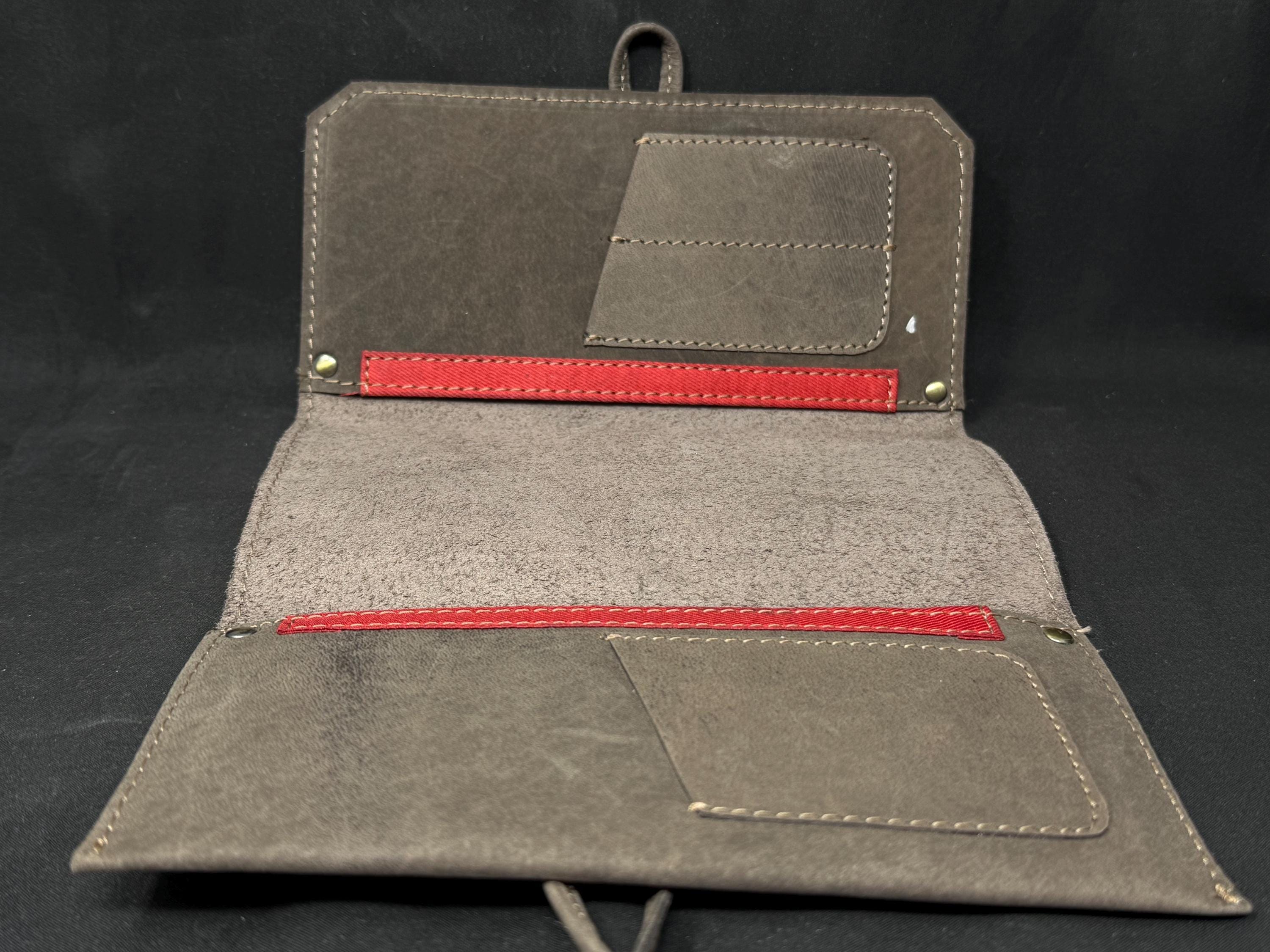 Edwardian Roll-Up Tobacco Field Pouch | Leather Travel Case | Early 1900s 3