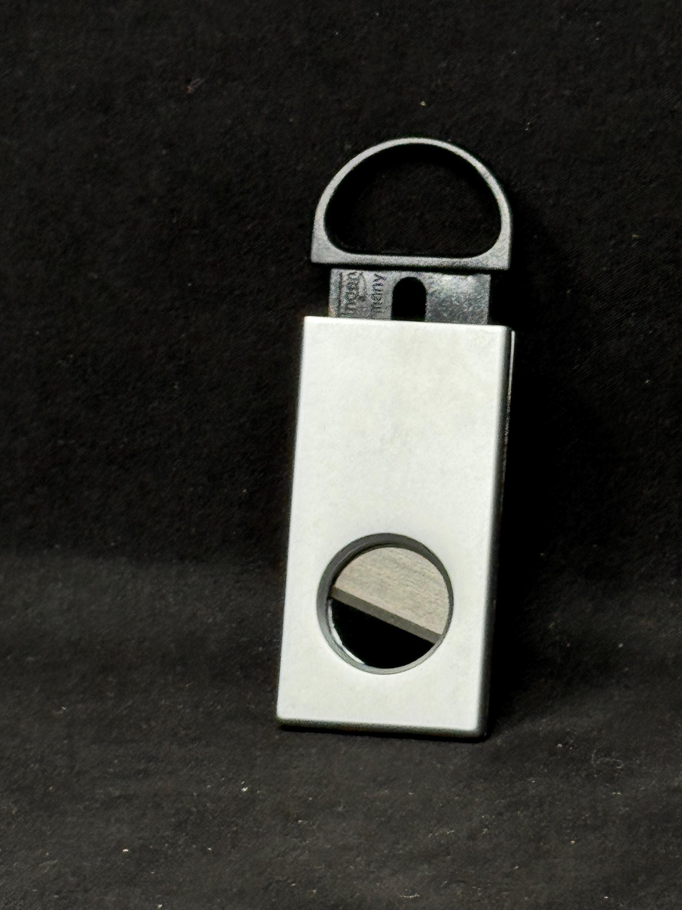 Art Deco Bakelite & Nickel Guillotine Cigar Cutter | 1920-1930s Tobacciana