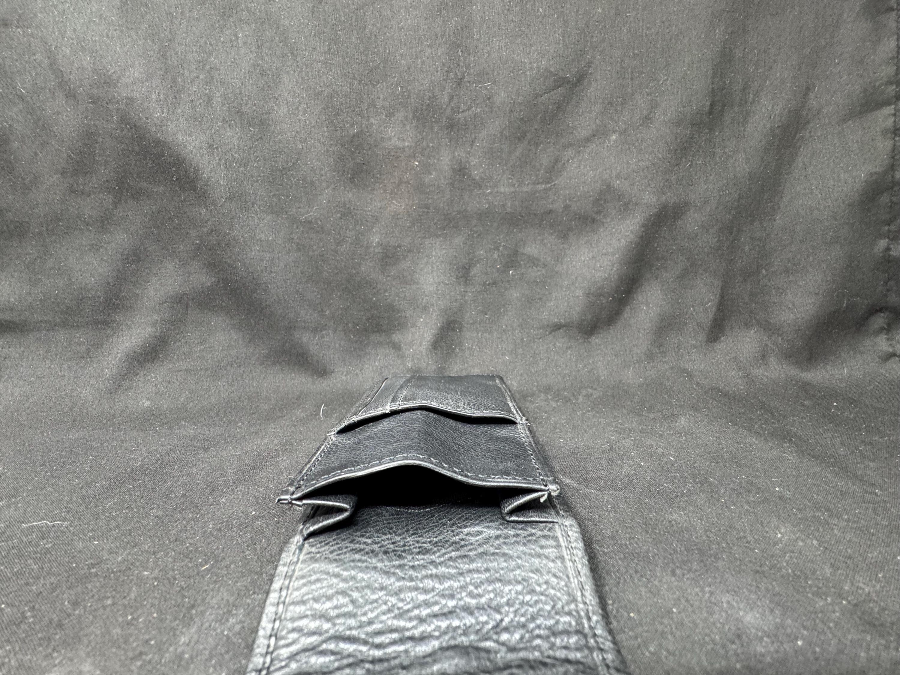 Vintage German Leather 3-Cigar Holder Case | Textured Travel Pocket Roll 4