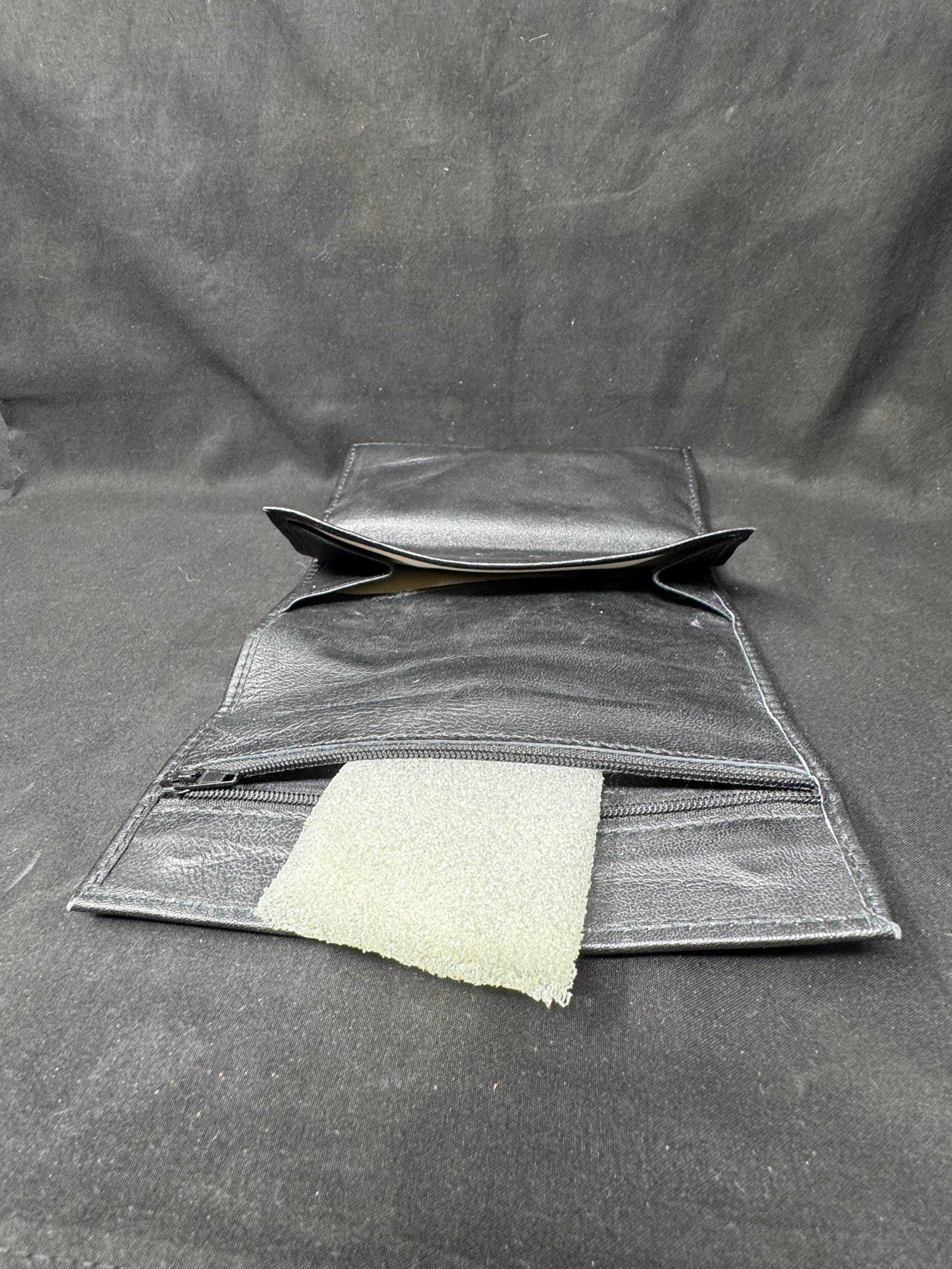 Connoisseur's Leather Tobacco Pouch with Hydration System - Roll-Up Design 8
