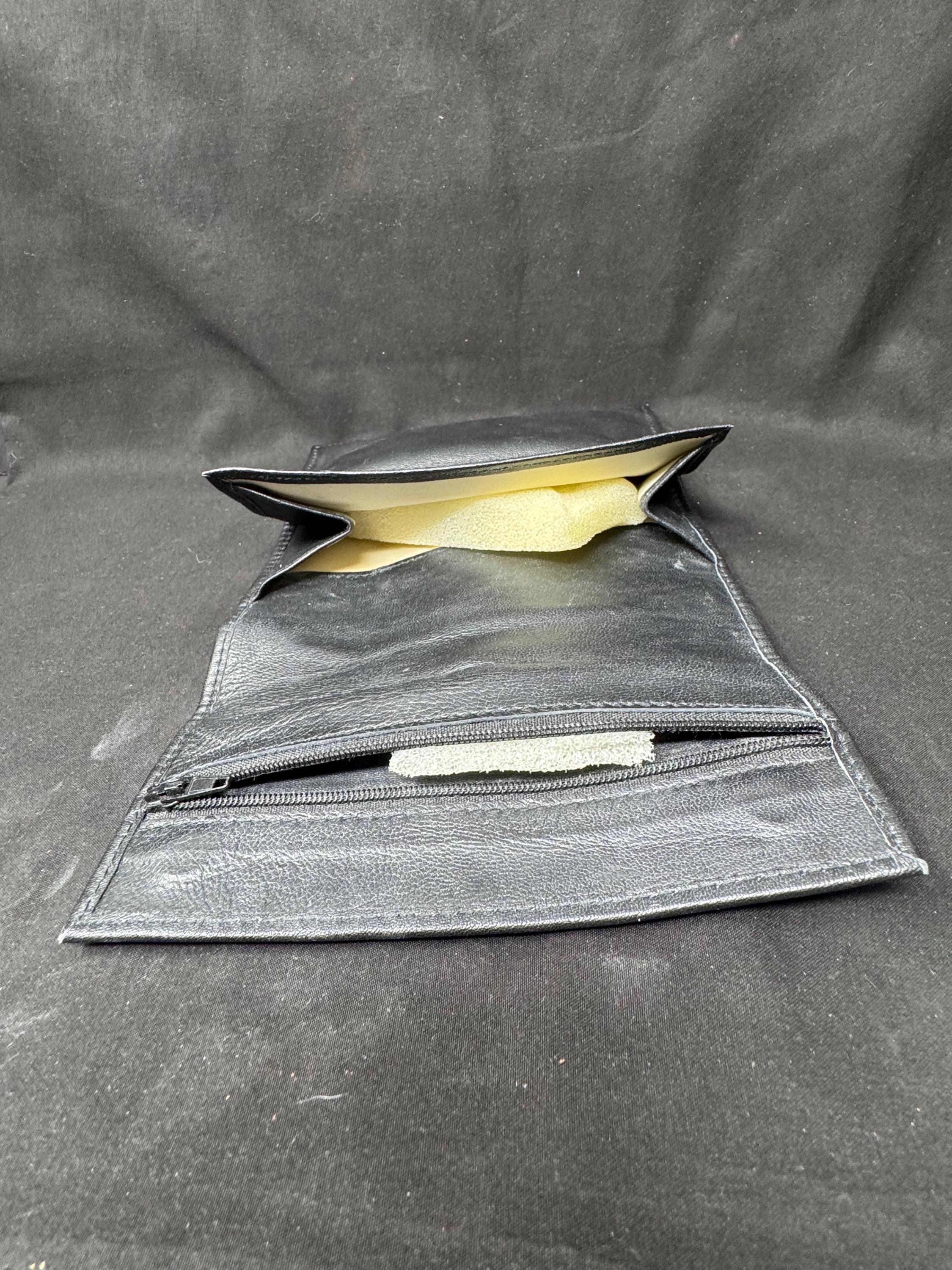 Connoisseur's Leather Tobacco Pouch with Hydration System - Roll-Up Design 6