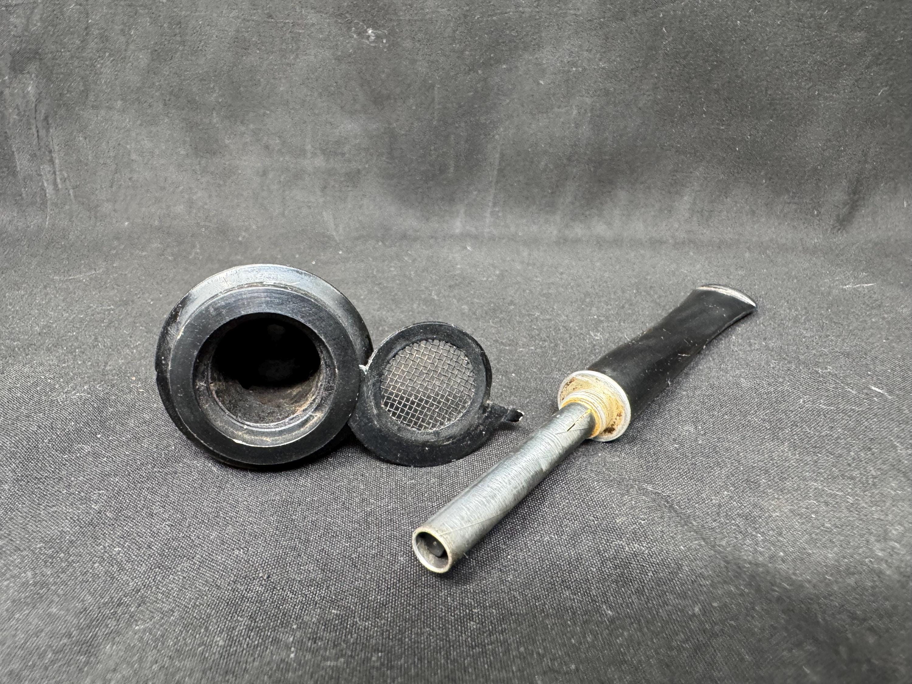 Swiss-Made Pipstar Black Sandblast Estate Pipe - Patented Cooling System 10